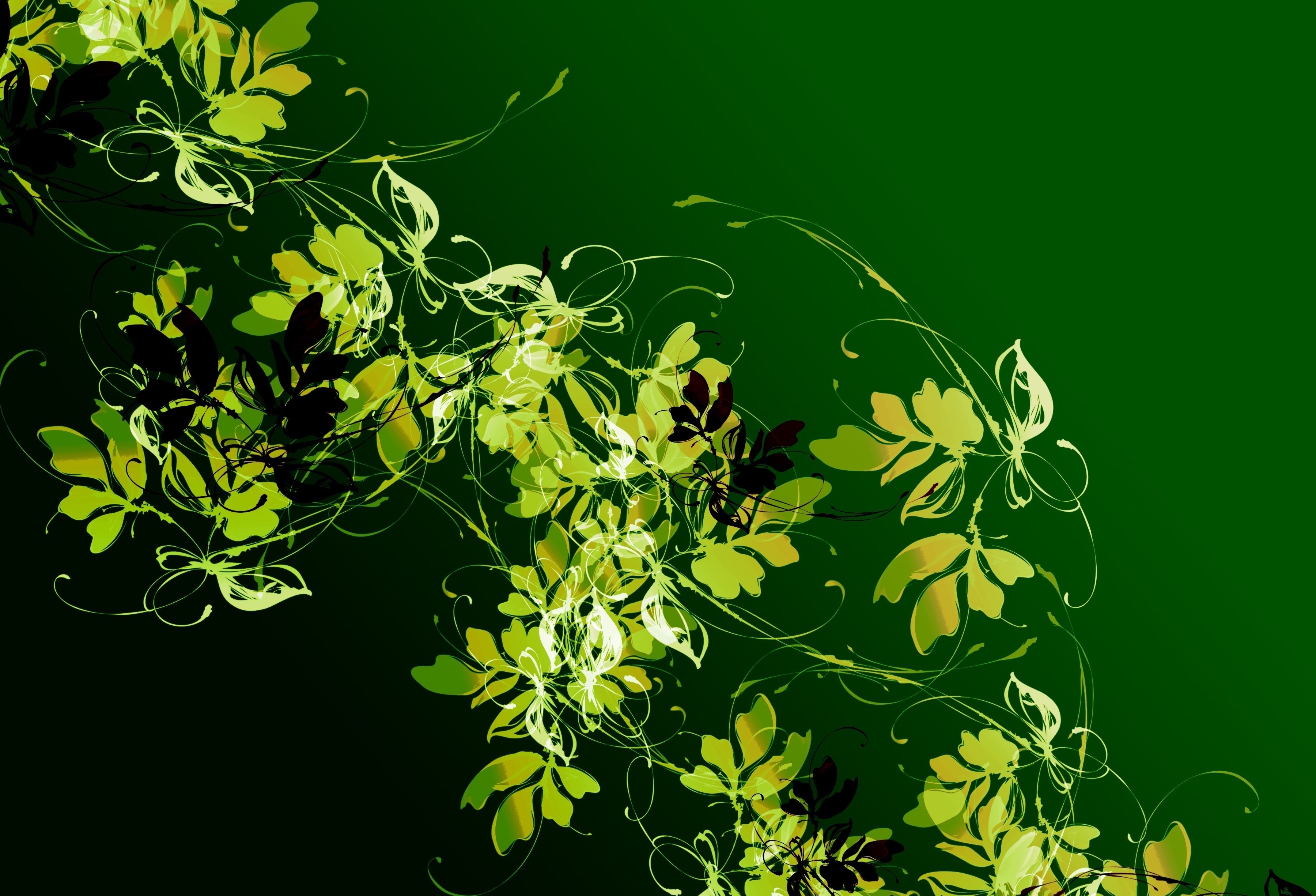 3D Leaves Artwork Wallpapers HD / Desktop and Mobile Backgrounds