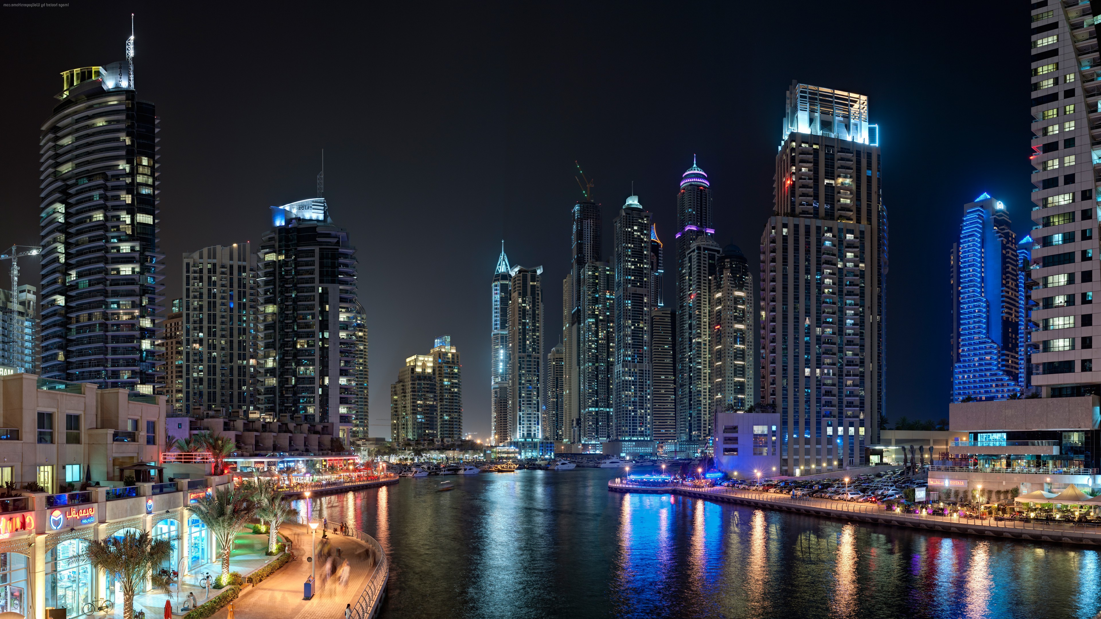 landscape, Dubai, City, Night Wallpapers HD / Desktop and Mobile