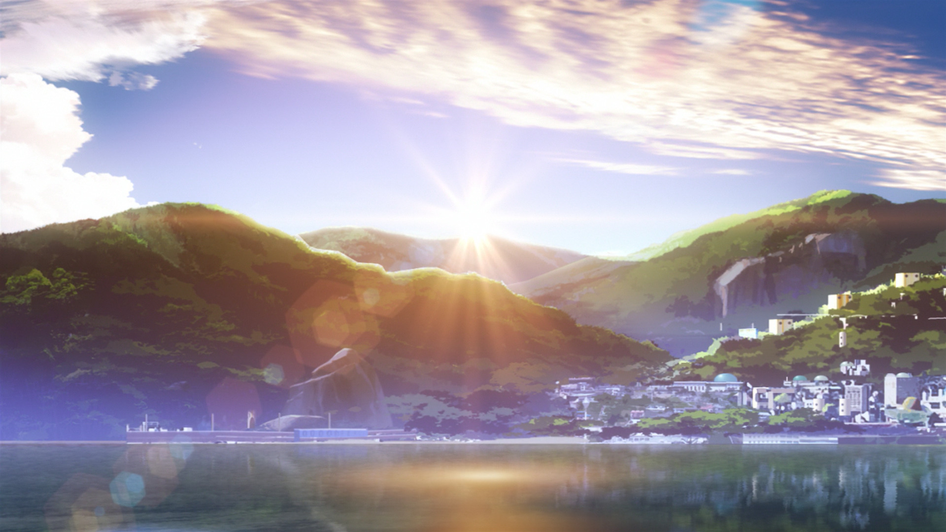 Nagi No Asukara, Landscape, Lens Flare, Anime Wallpapers HD / Desktop