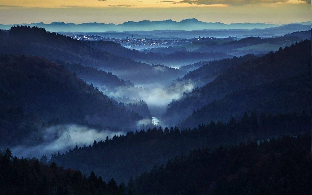 backgrounds tumblr mountains nature, Landscape, Mountain, Sunrise, Mist, Valley Forest,