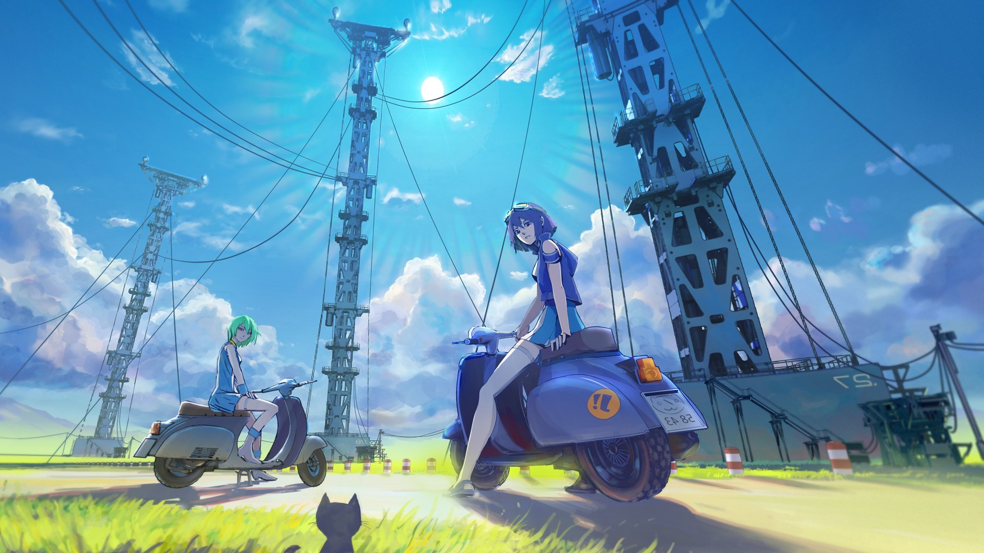 anime, Landscape, Sky Wallpapers HD / Desktop and Mobile Backgrounds