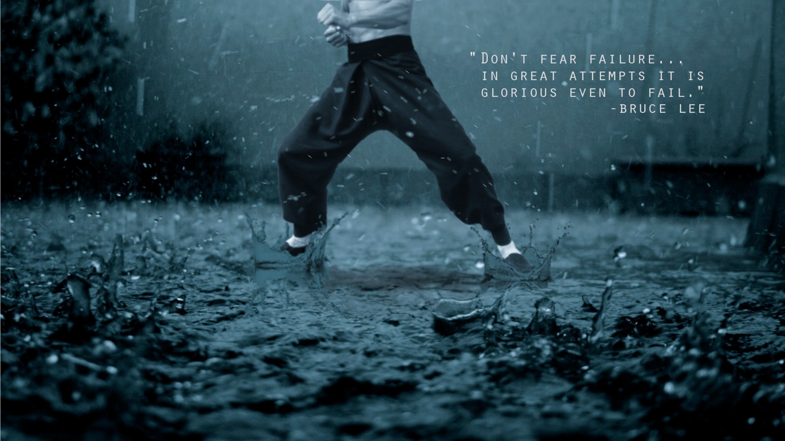 gyms, Quote, Rain, Kung Fu, Inspirational, Bruce Lee ...
