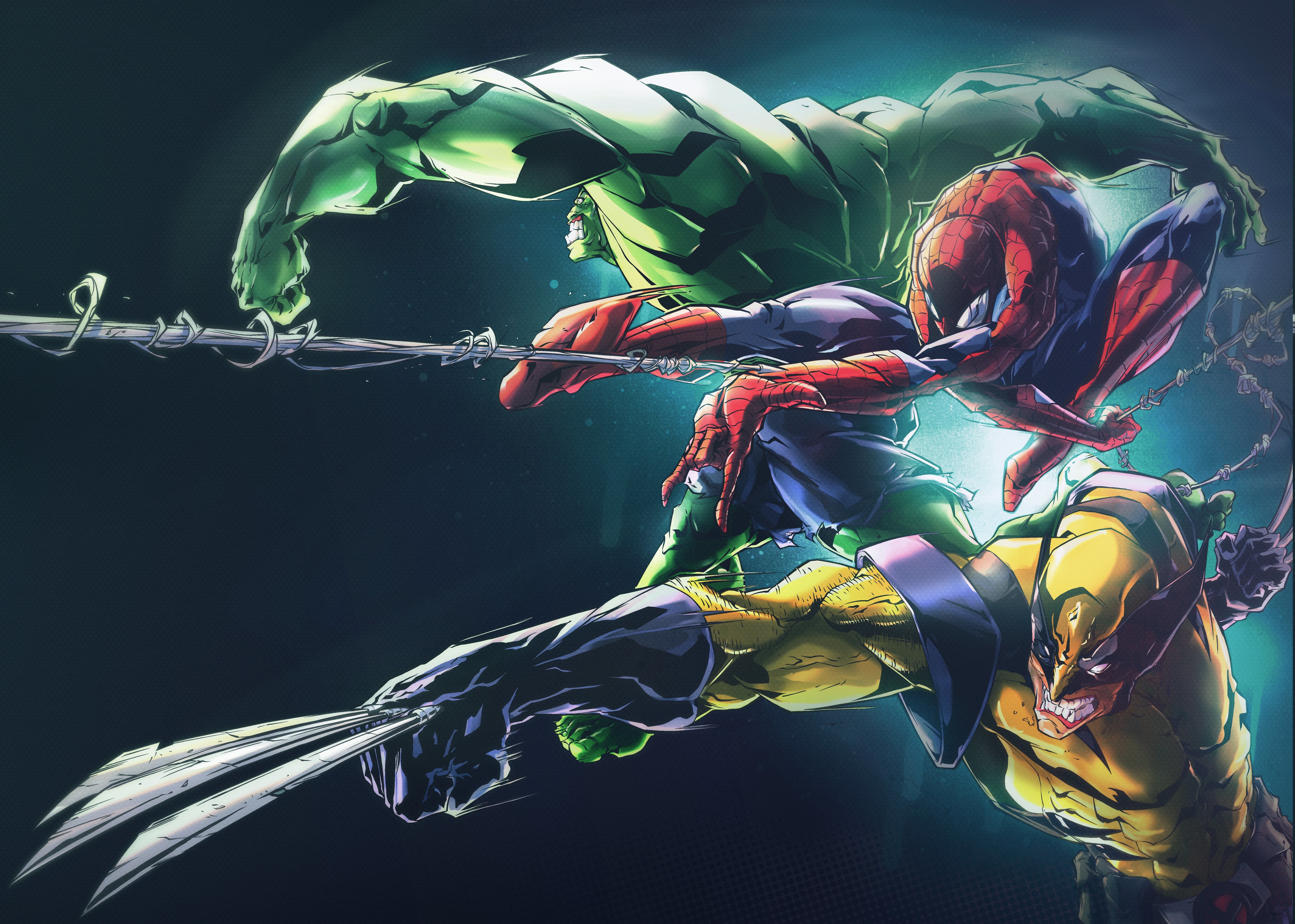Hulk, Spider Man, Wolverine, Marvel Comics Wallpapers HD / Desktop and