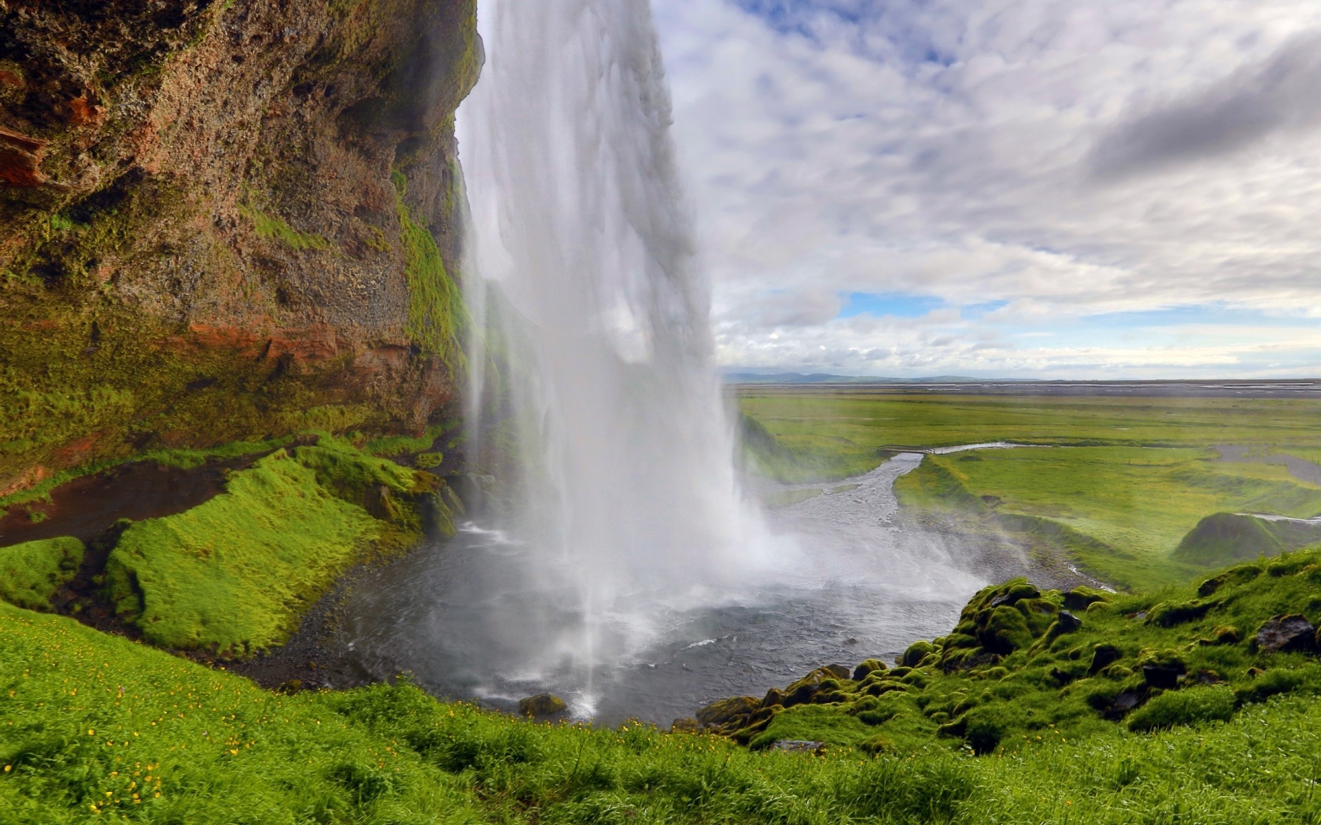 Nature Landscape Waterfall Iceland Wallpapers Hd Desktop And