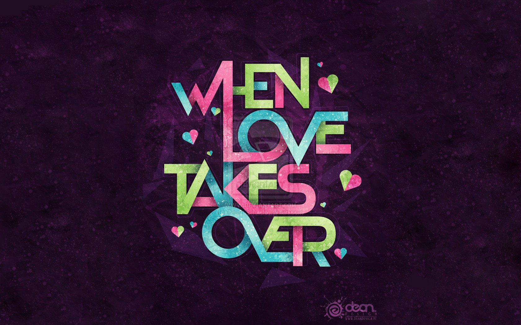 typography, Quote, Purple Background, Colorful, Love ...