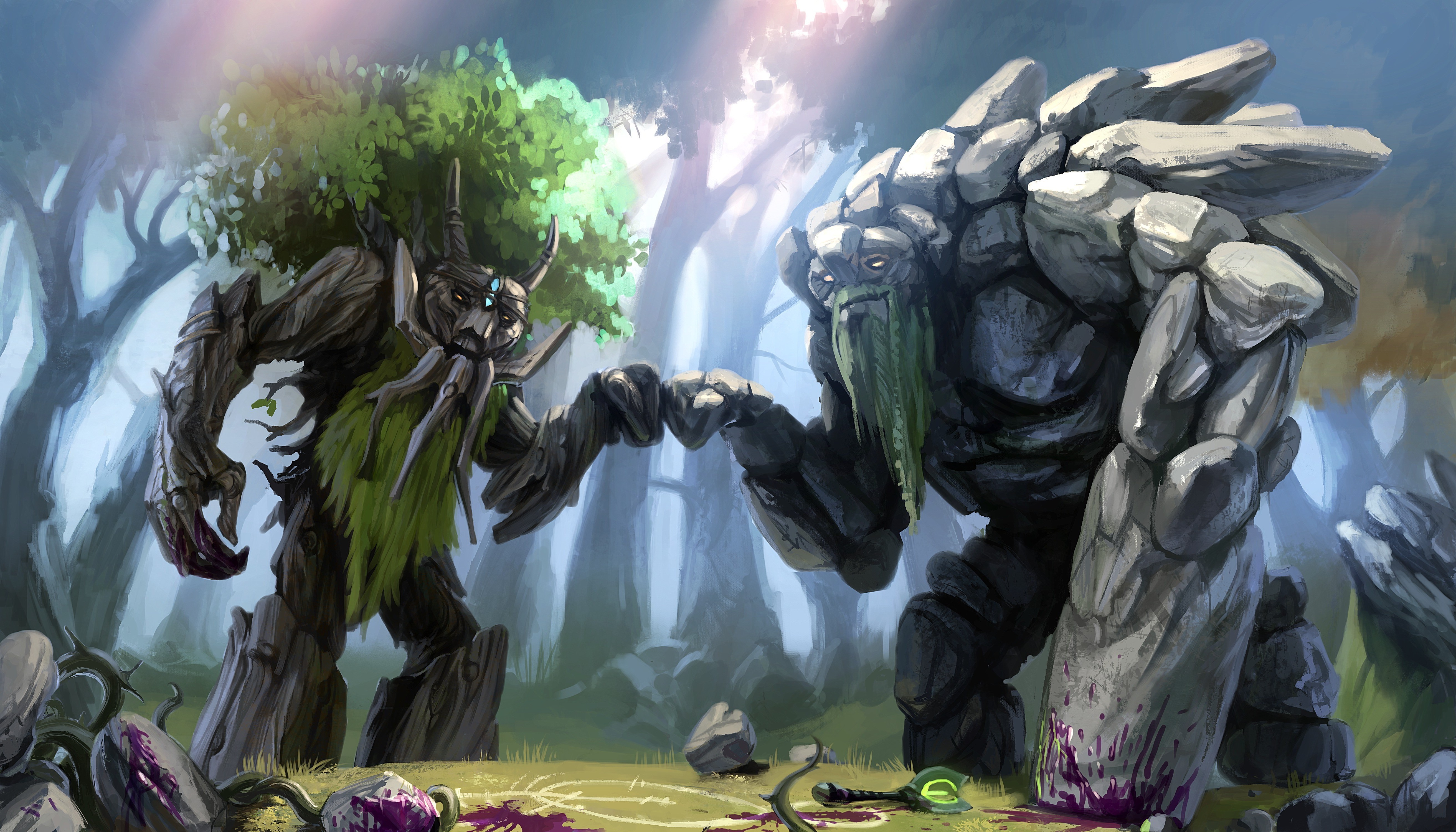 Dota 2, Tiny, Treant Protector Wallpapers HD / Desktop and Mobile  Backgrounds