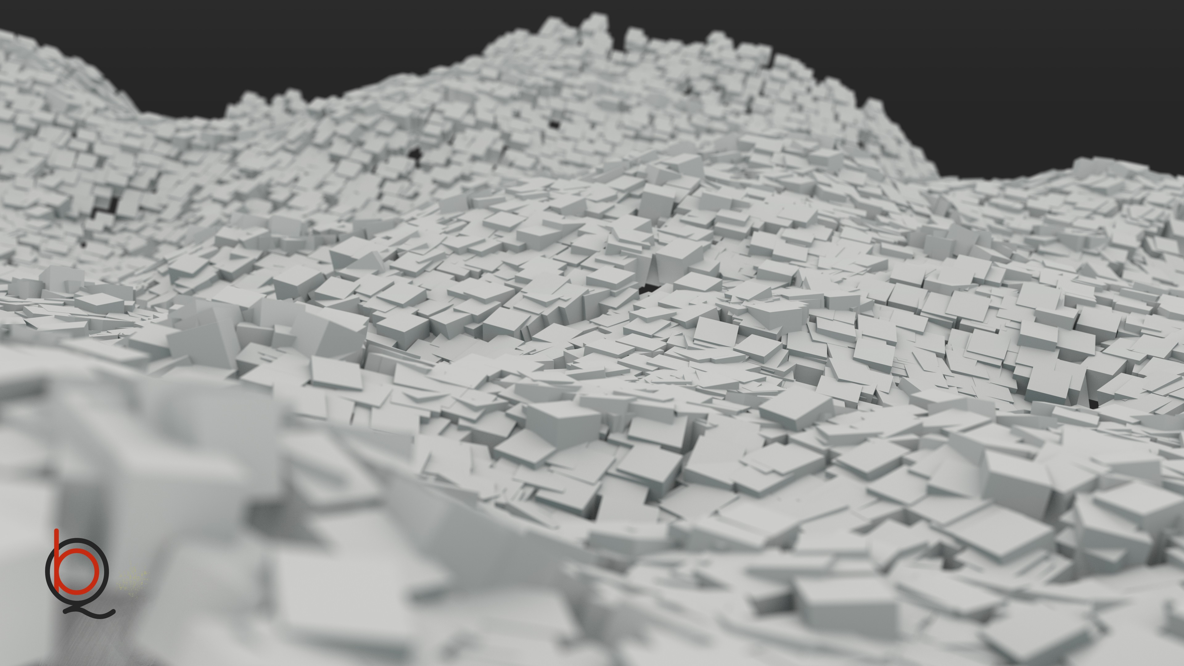 cube, Abstract, Blender, Minimalism, Waves, Qb Wallpapers HD / Desktop