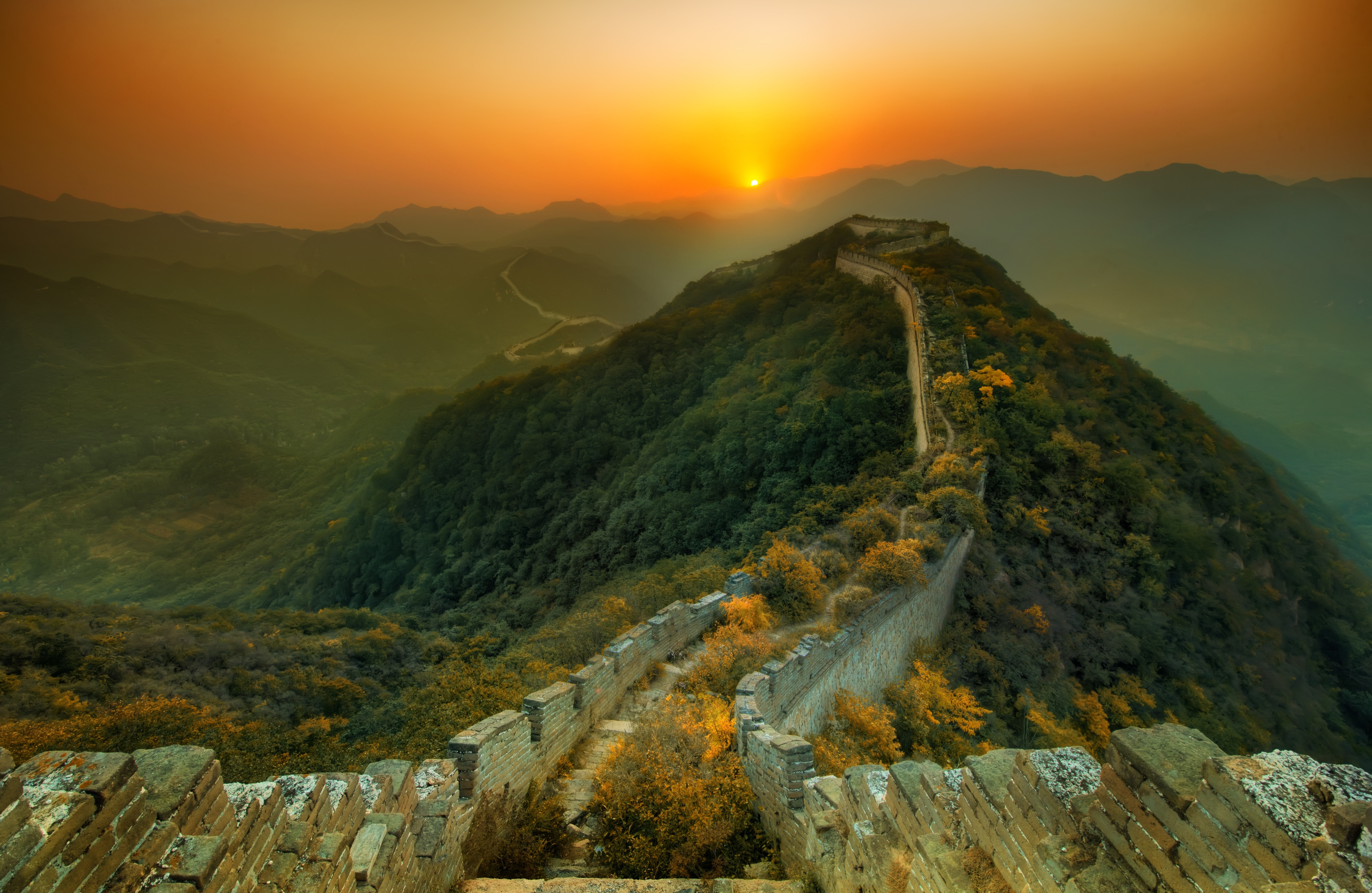 nature, Walls, Great Wall Of China, Mountain, Landscape Wallpapers HD