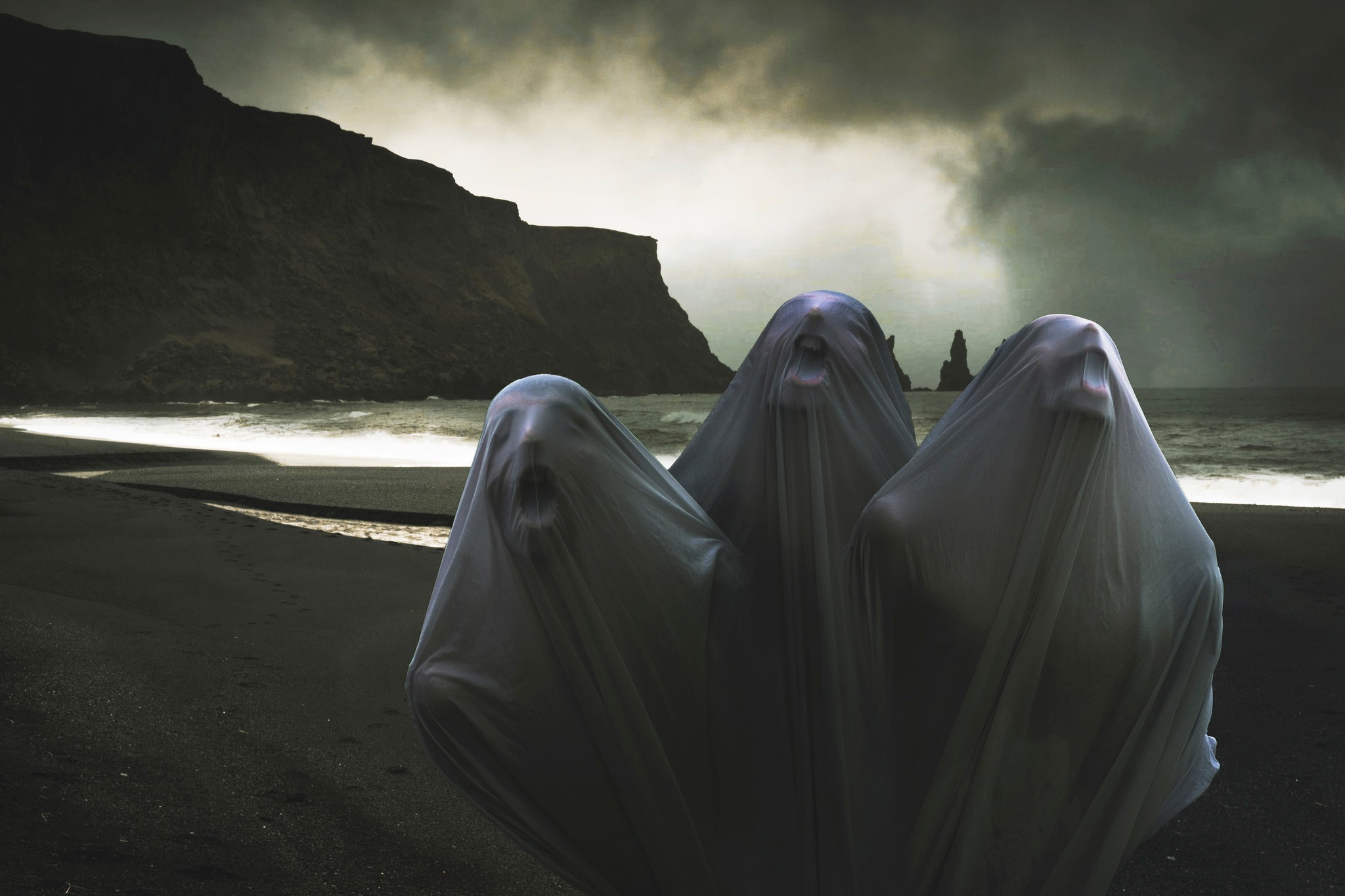 artwork, Surreal, Landscape, Sea, Spooky, Ghost, Death Wallpapers HD