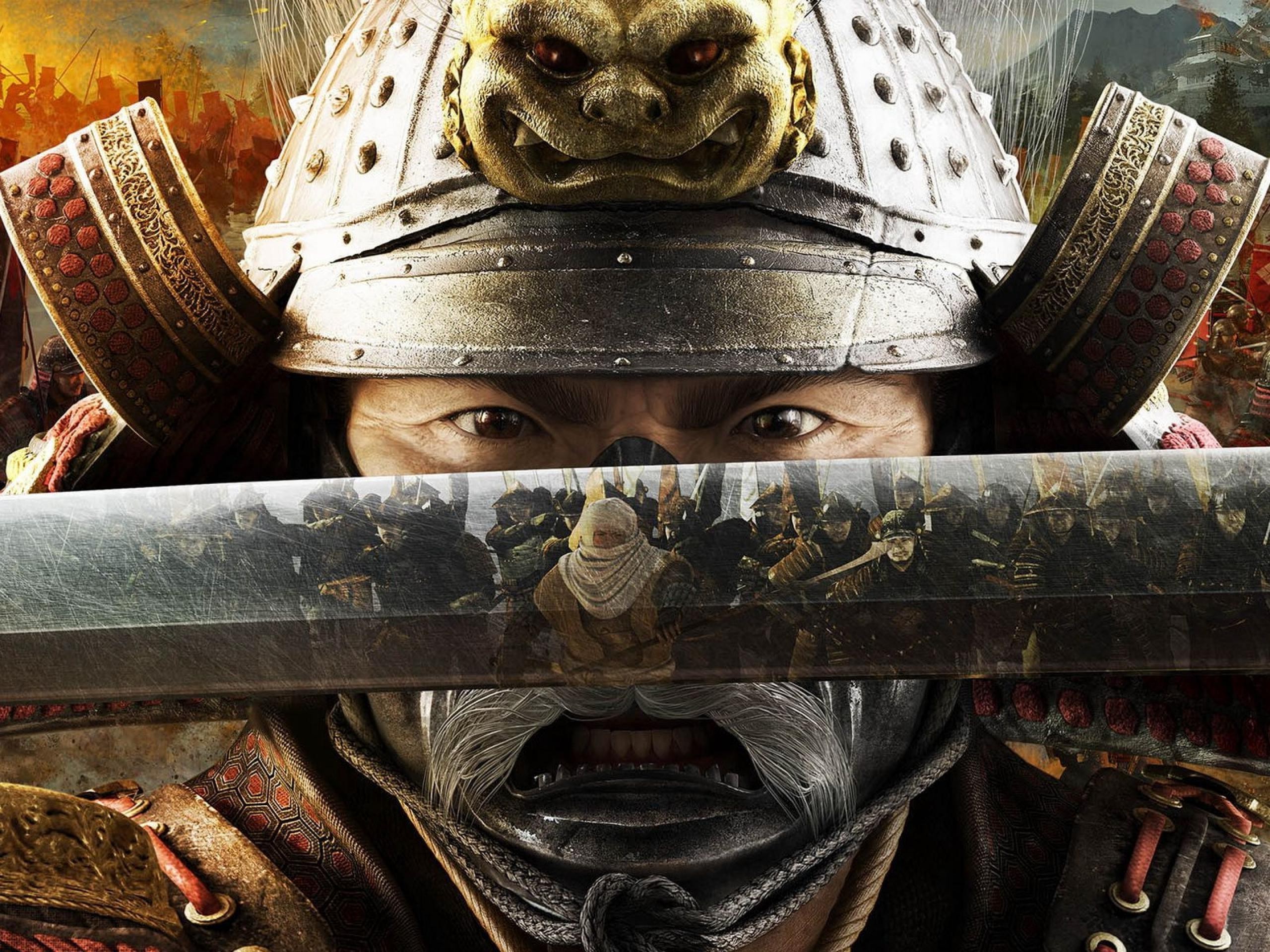 warrior, Samurai, Total War: Shogun 2, Video Games, Sword, Reflection