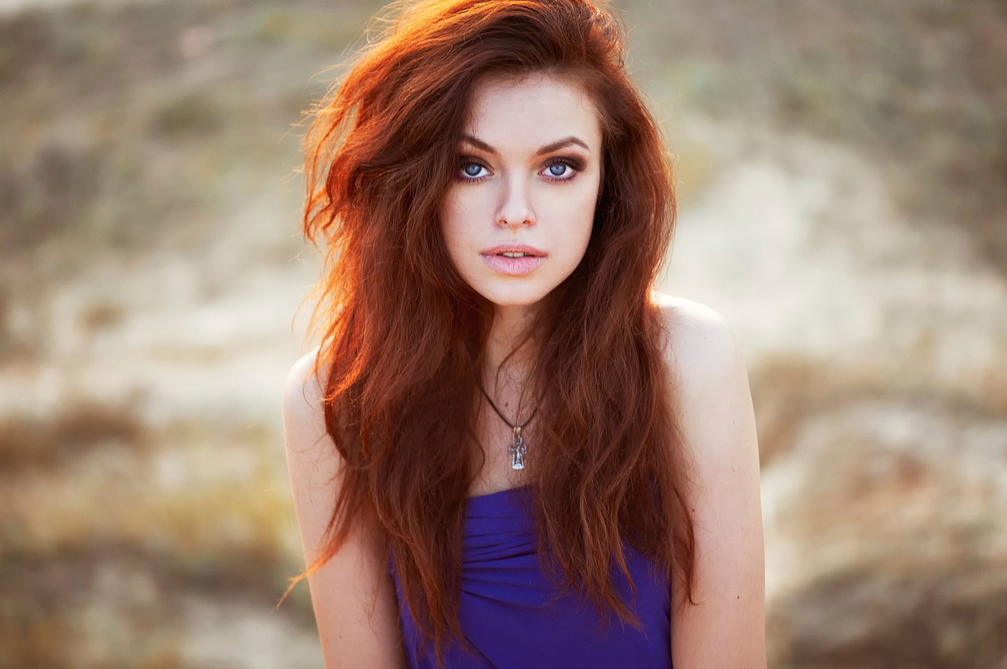 women, Redhead, Blue Eyes Wallpapers HD / Desktop and Mobile Backgrounds