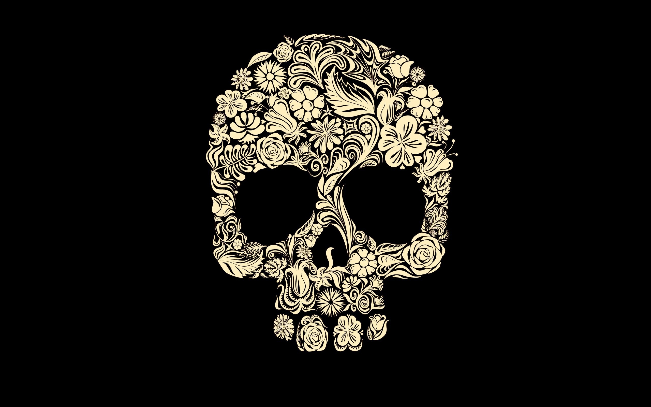 digital Art, Simple Background, Minimalism, Black Background, Skull