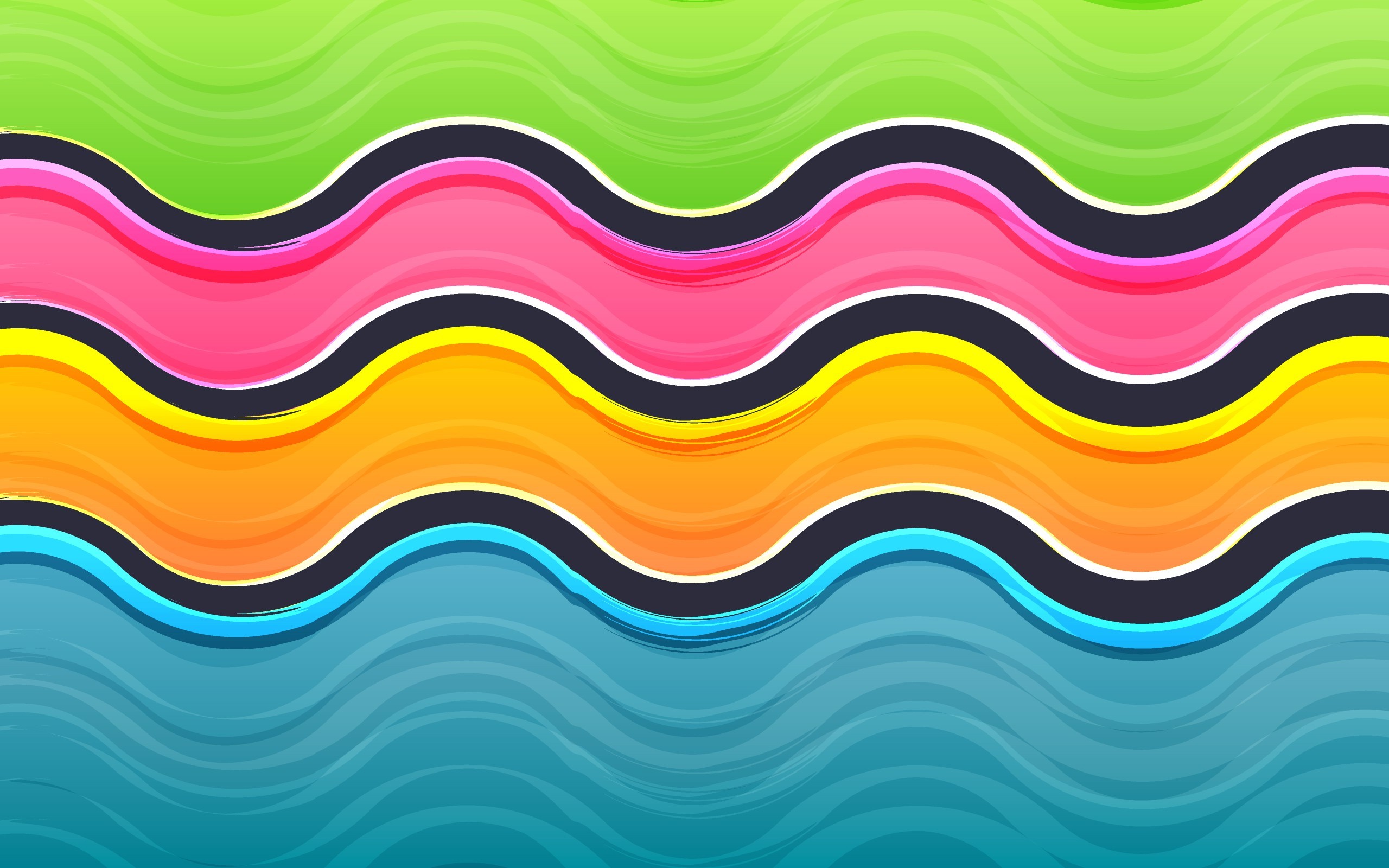 abstract, Wavy Lines Wallpapers HD / Desktop and Mobile Backgrounds