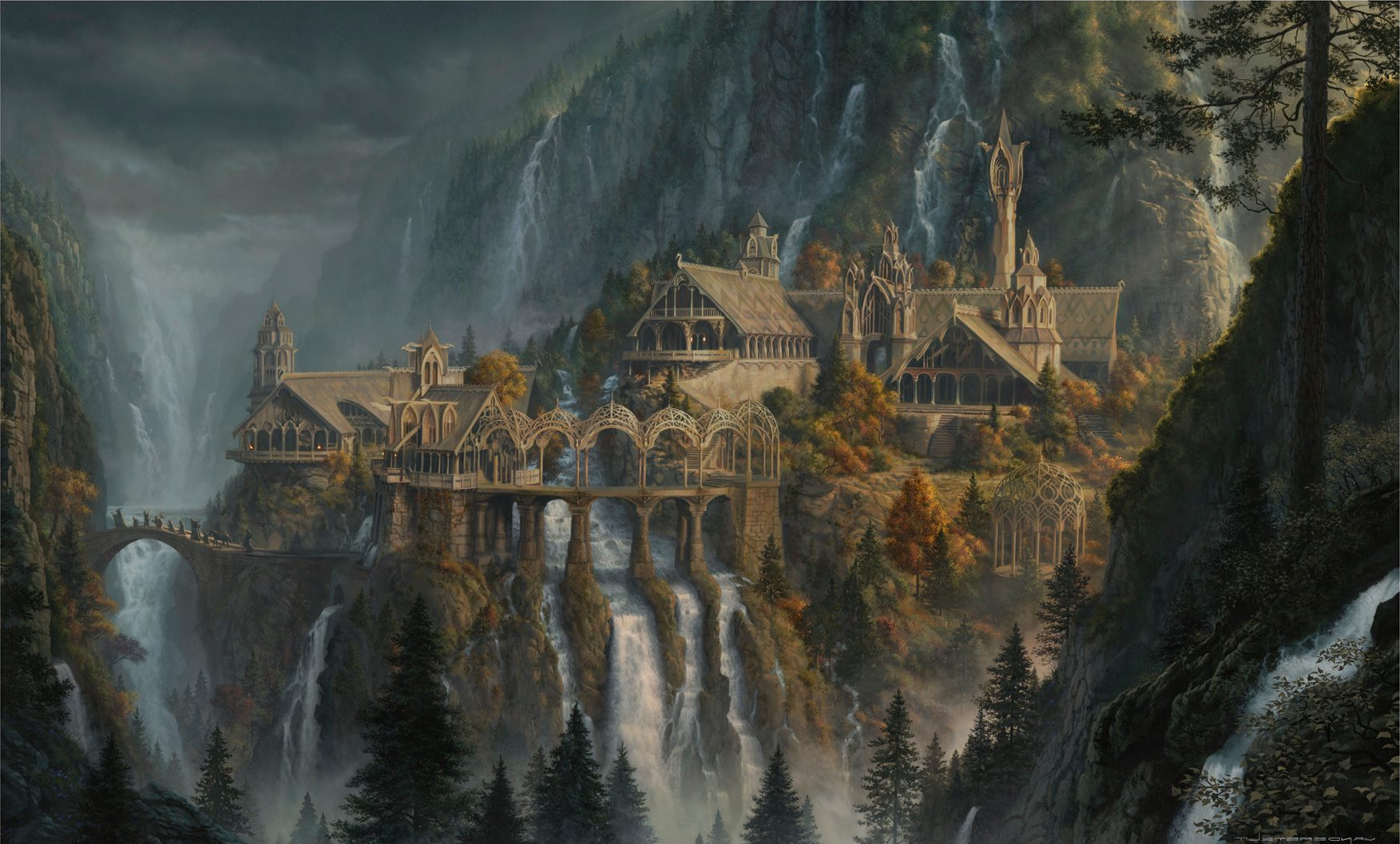 waterfall-j-r-r-tolkien-the-lord-of-the-rings-artwork-rivendell