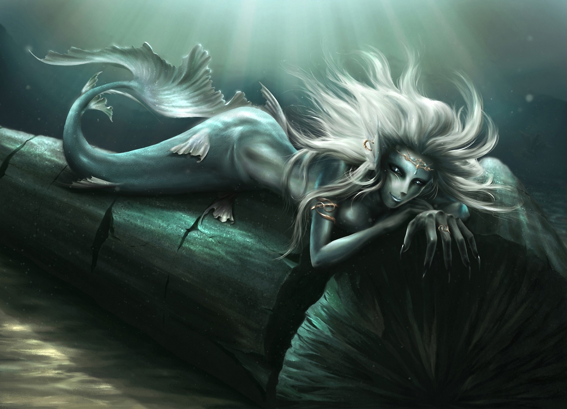 fantasy Art, Artwork, Mermaids, Underwater Wallpapers HD / Desktop and