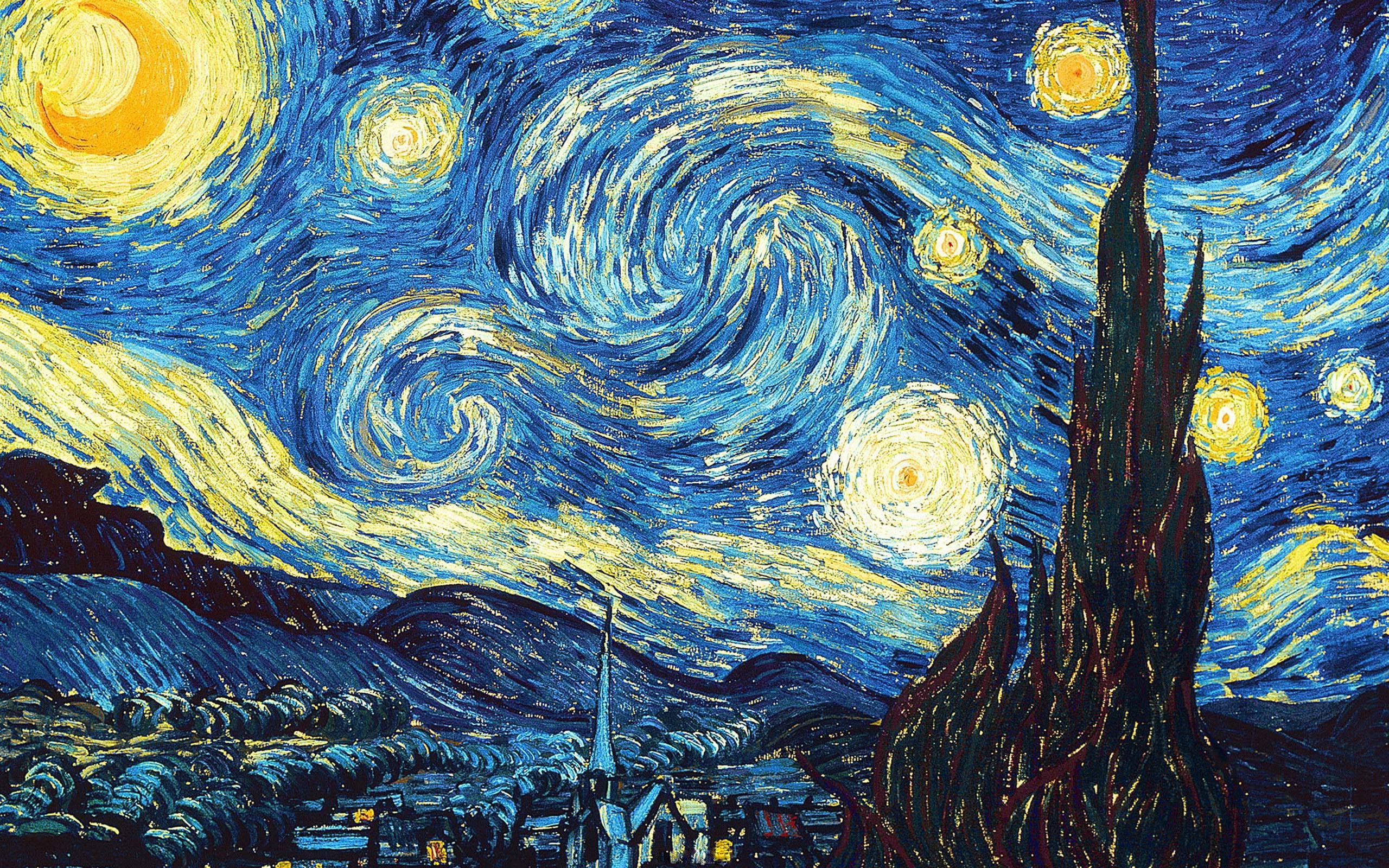 Fantasy Art, Vincent Van Gogh, The Starry Night, Classy Wallpapers Hd