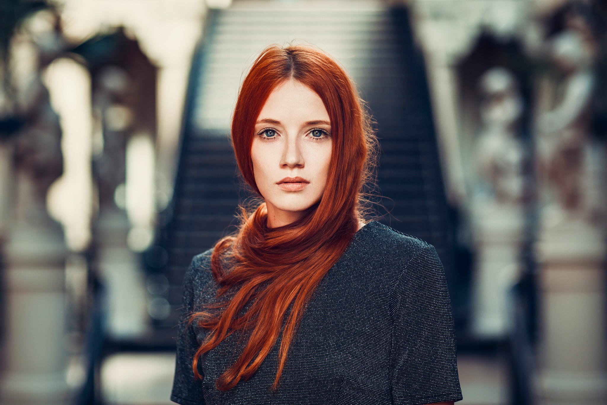 Redhead Women Face Model Portrait Wallpapers Hd