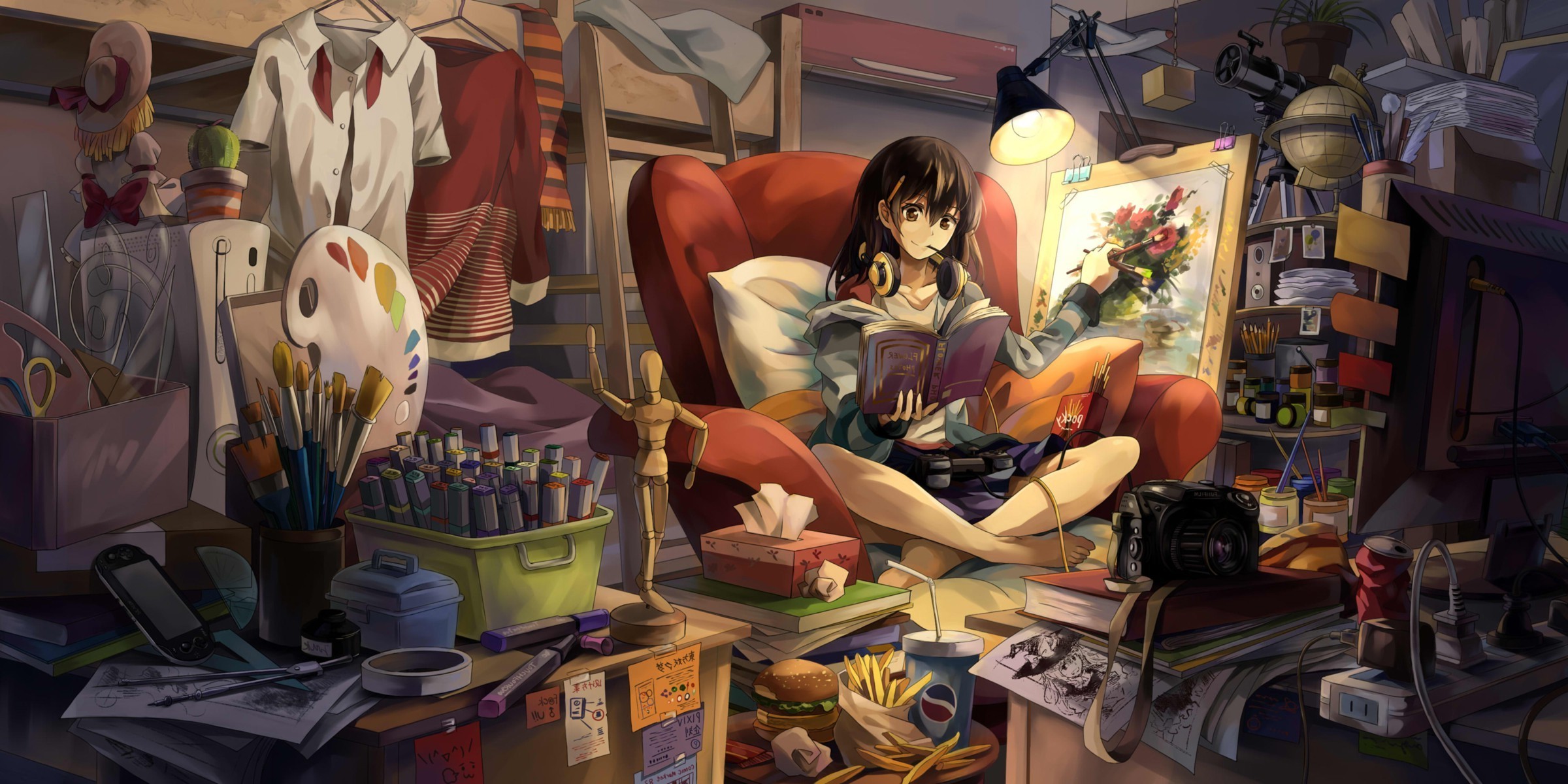 anime Girls, Room, Original Characters, Anime Wallpapers HD / Desktop and  Mobile Backgrounds