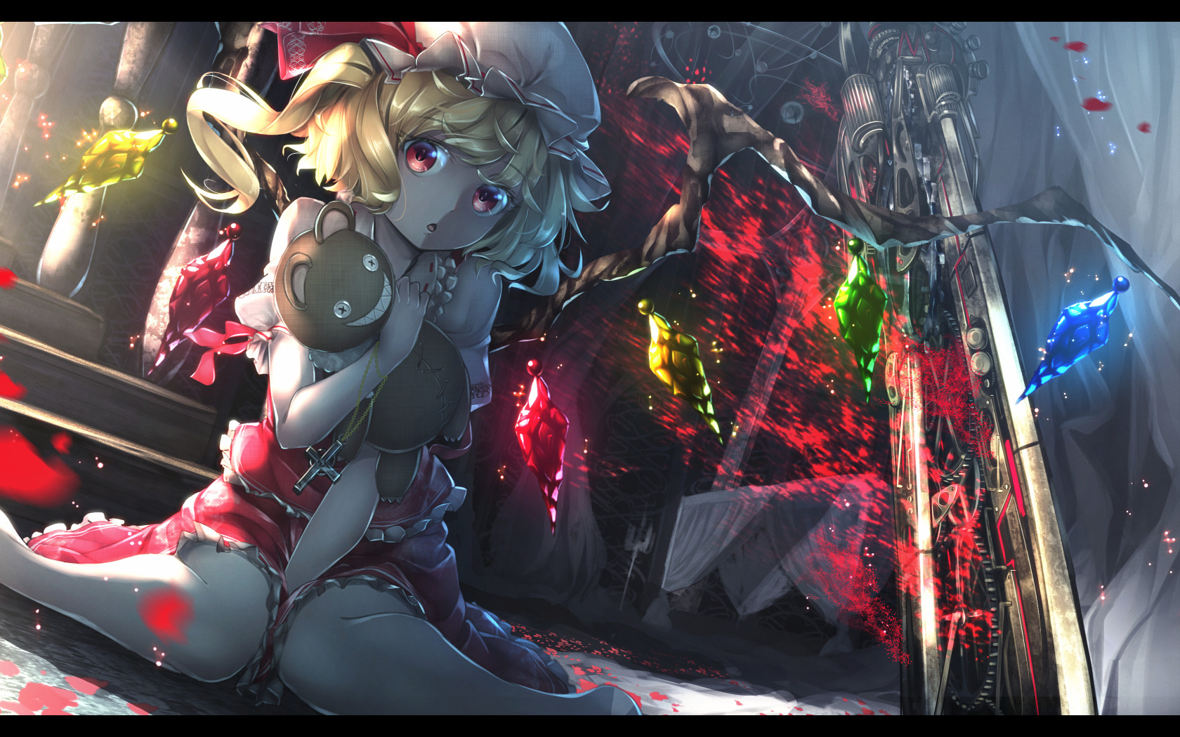 Flandre Scarlet, Touhou, Red Eyes Wallpapers HD / Desktop ...