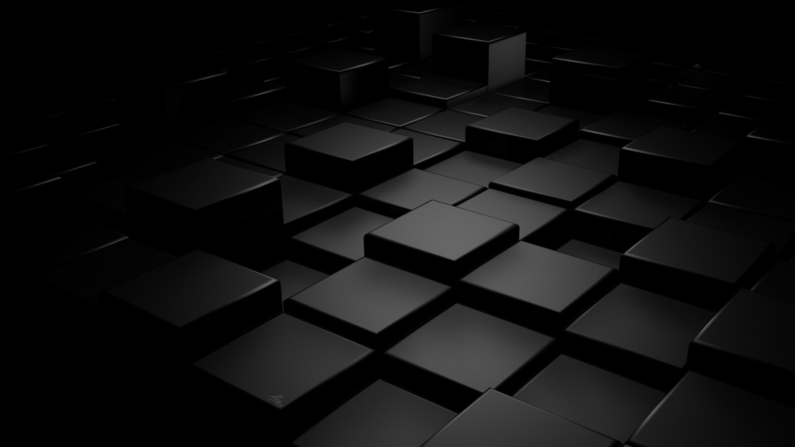 digital Art, Dark, Tile, Cube Wallpapers HD / Desktop and Mobile