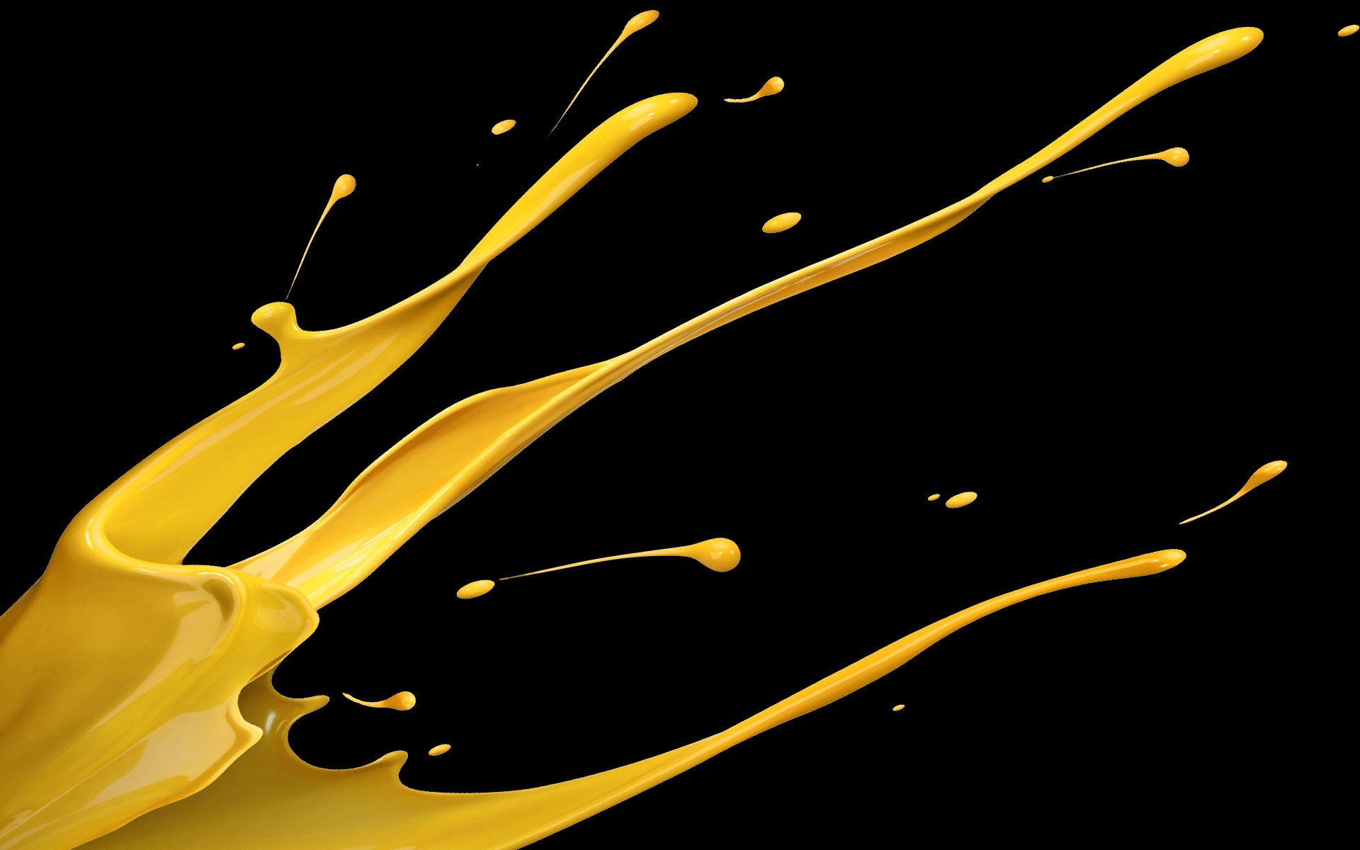 abstract, Yellow, Black Background Wallpapers HD / Desktop and Mobile Backgrounds