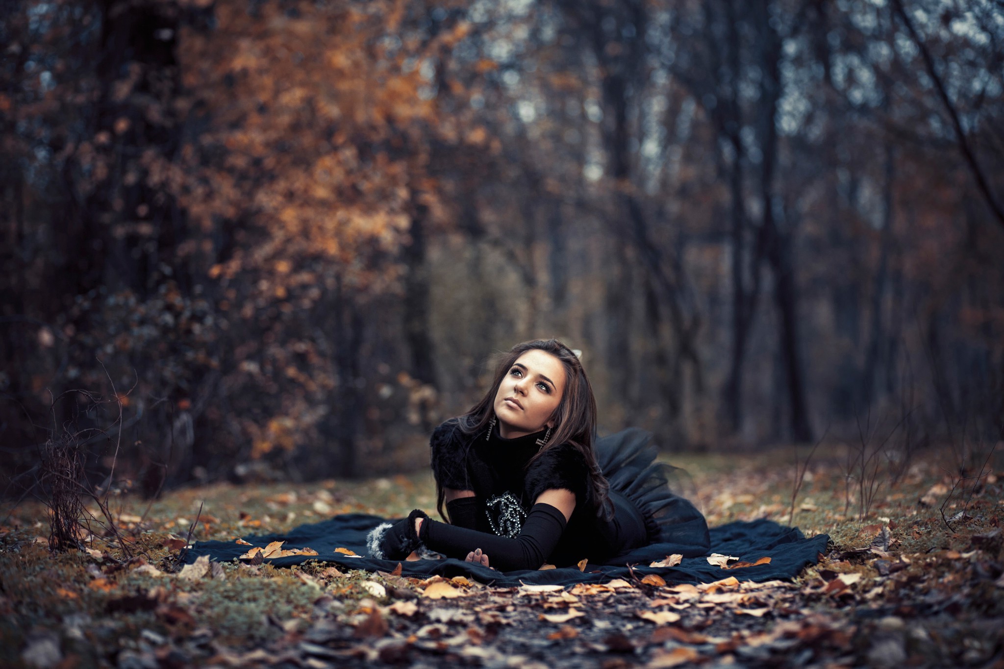 Women Forest Leaves Brunette Wallpapers HD Desktop And Mobile Backgrounds