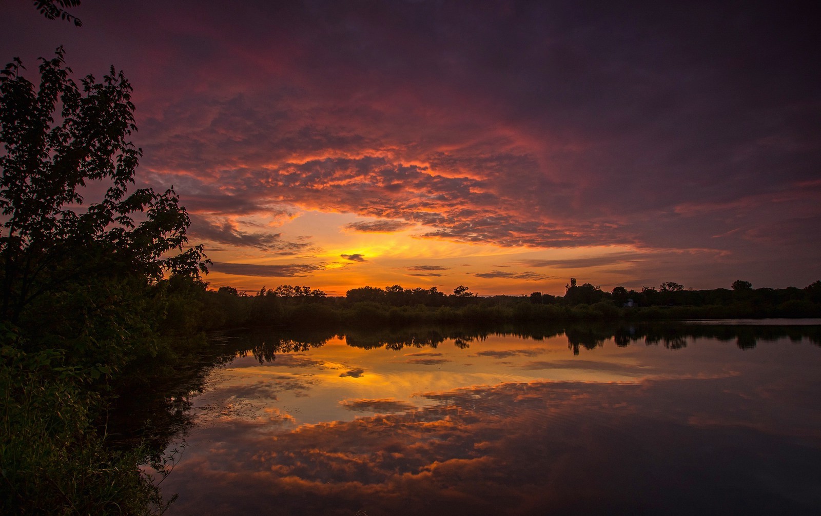 Photography Landscape Nature Sky Clouds Reflection Sunset