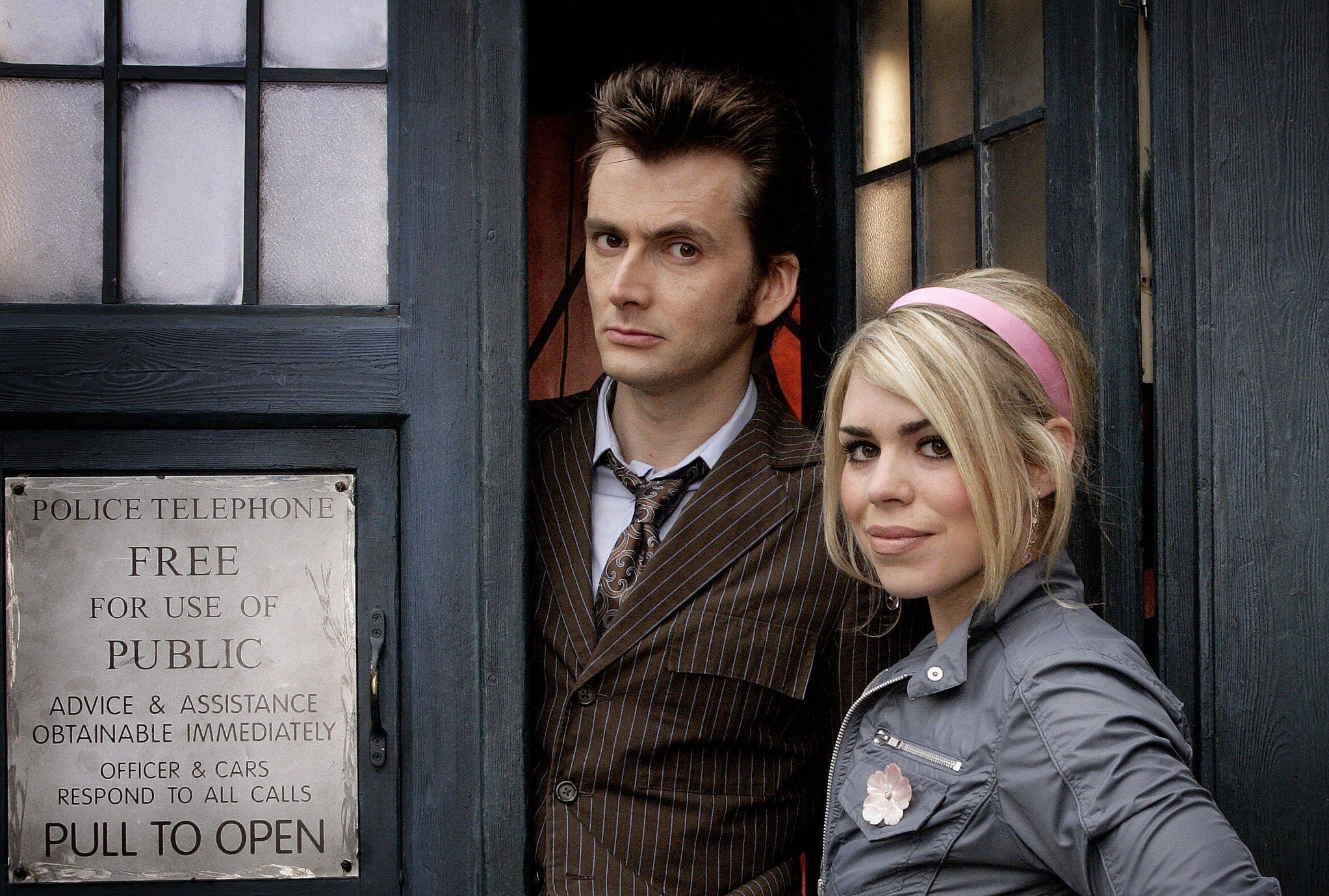 david tennant doctor who billie piper tenth doctor tardis rose tyler