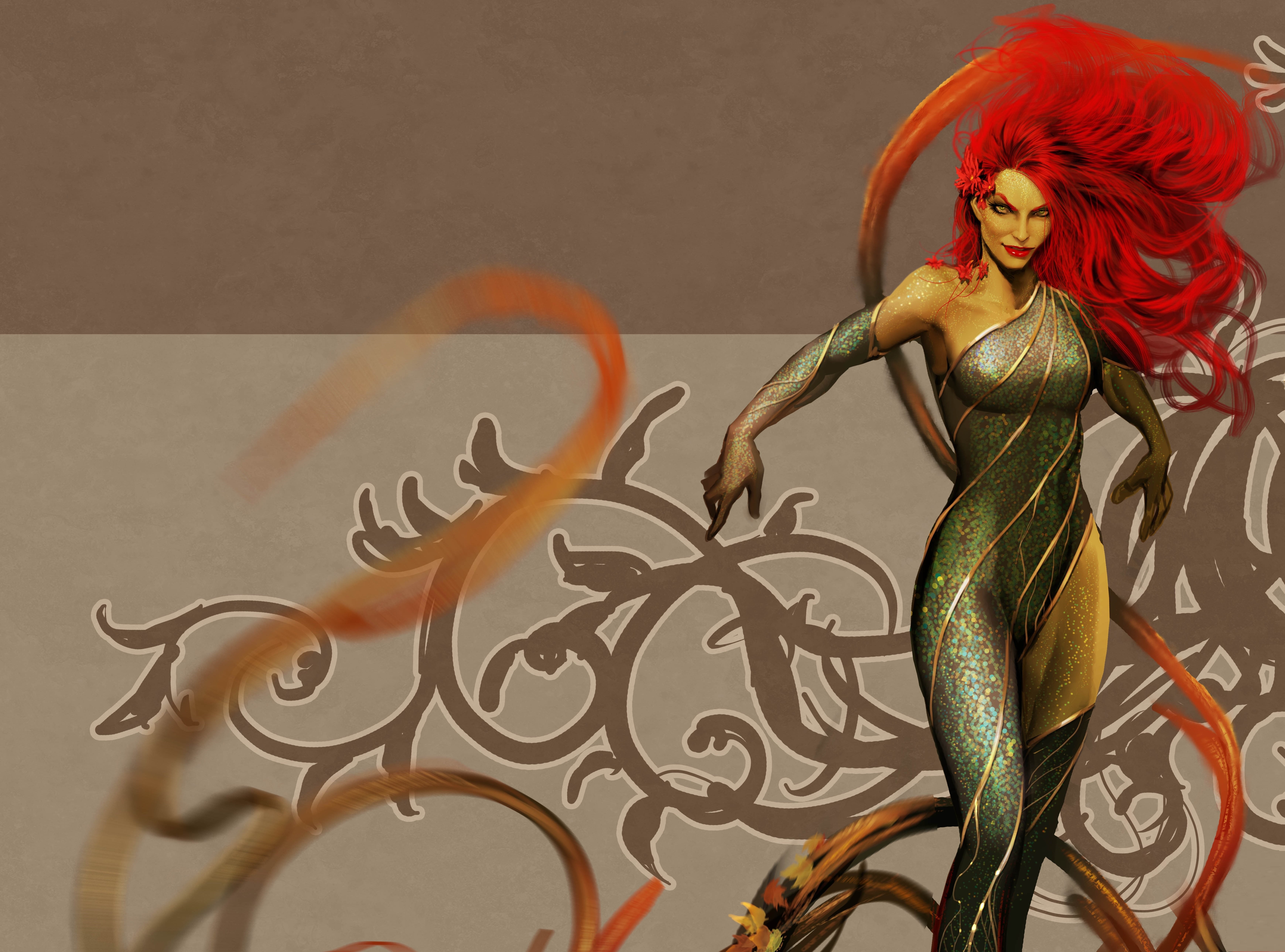 artwork, Poison Ivy Wallpapers HD / Desktop and Mobile