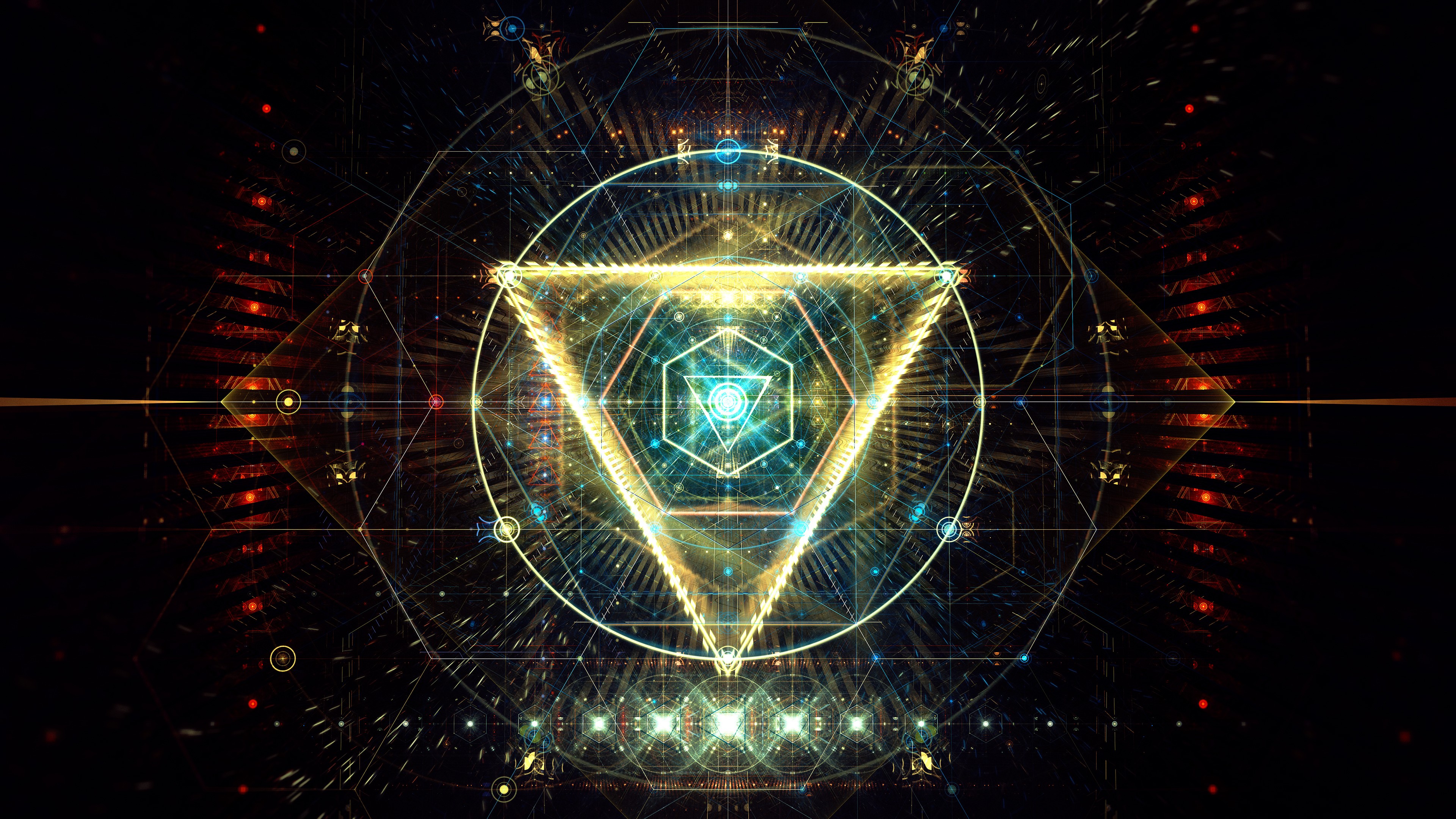 abstract, Digital art, Triangle Wallpapers HD / Desktop and Mobile