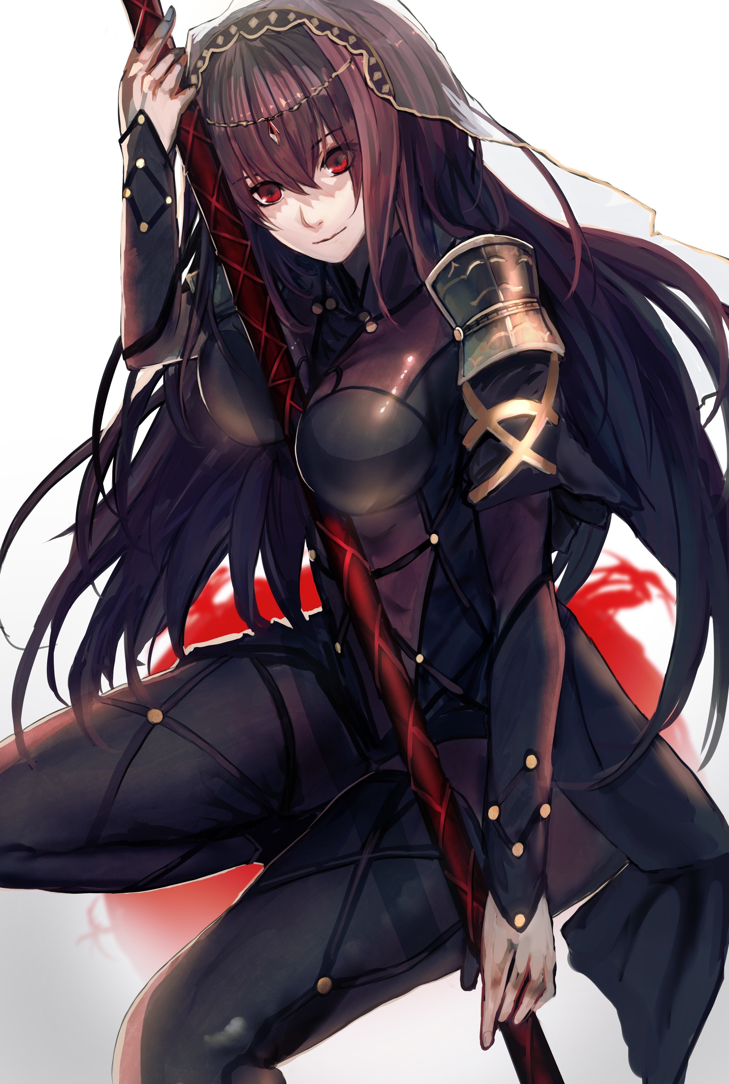 long hair, Bodysuit, Fate Grand Order, Scathach ( Fate Grand Order