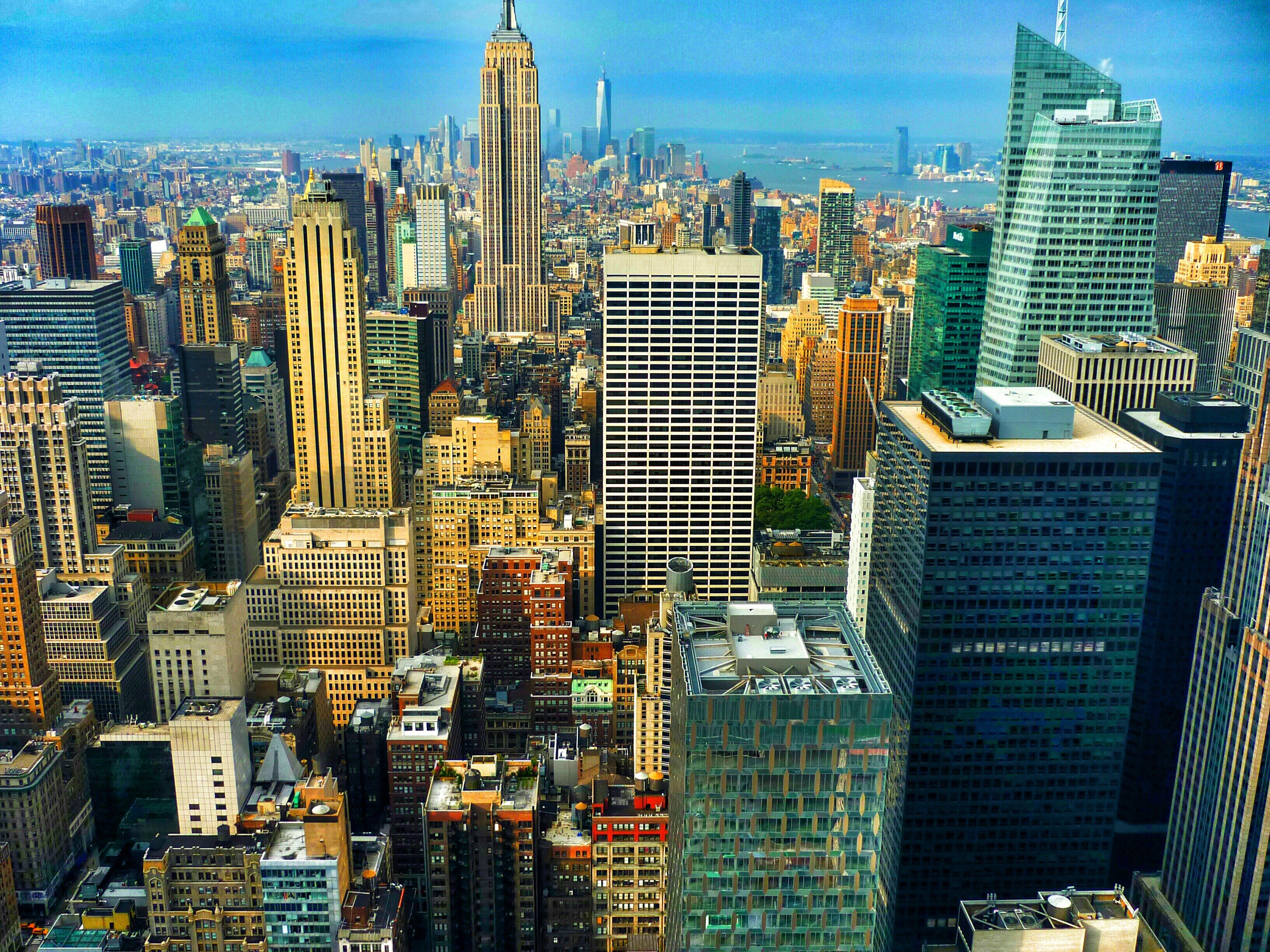 New York City, Empire State Building, Panoramas, Manhattan Wallpapers