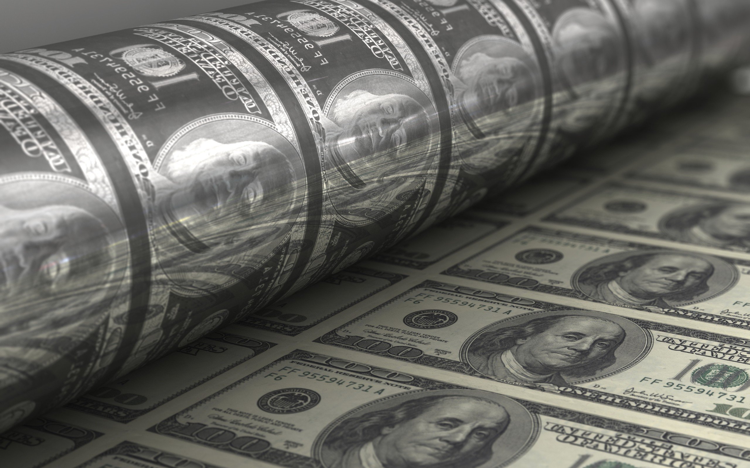 dollar bills, Dollars, Painting, Cylinder Wallpapers HD / Desktop and