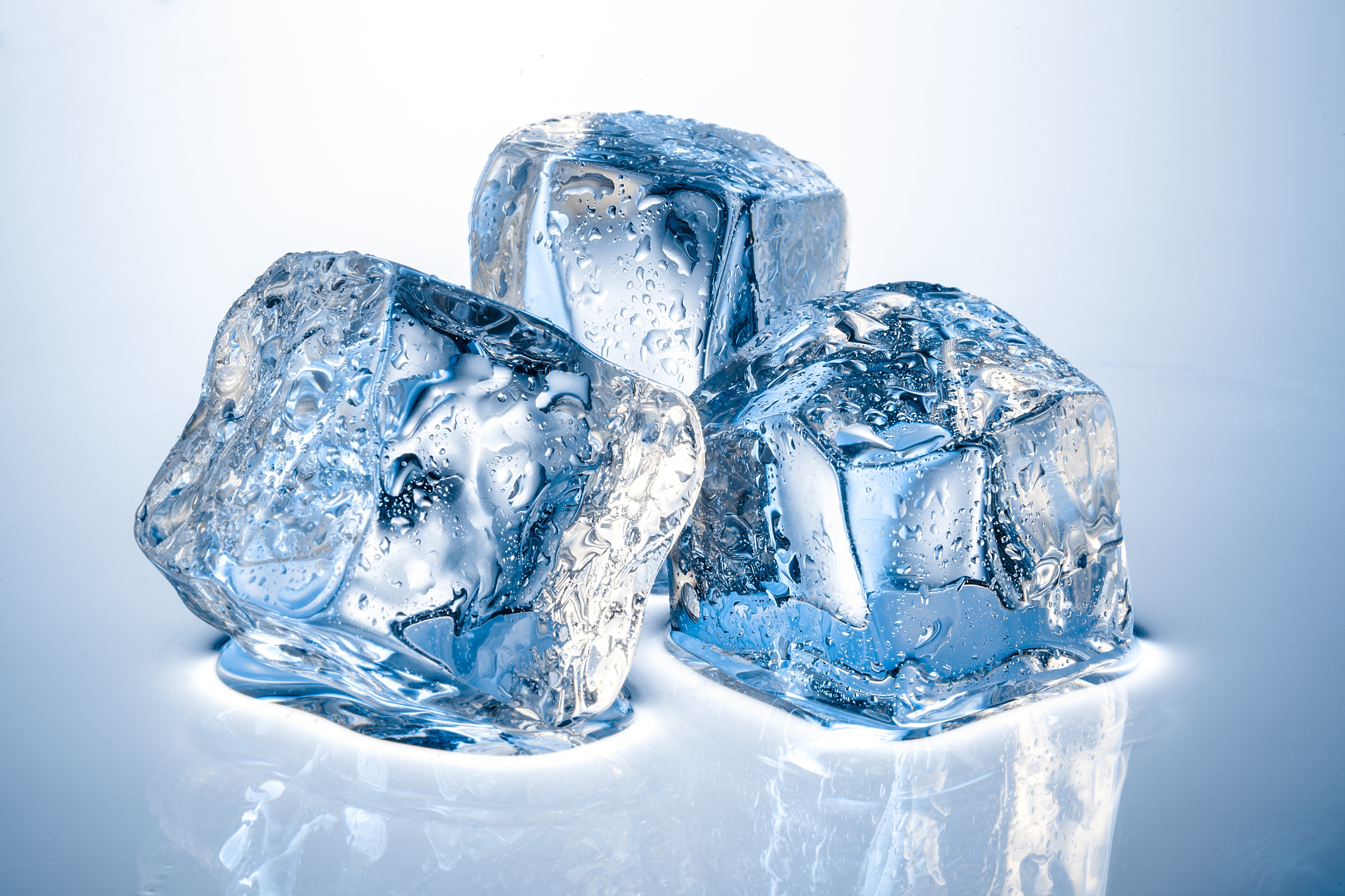 water-blue-reflection-ice-cube-ice-cubes-water-drops-melting