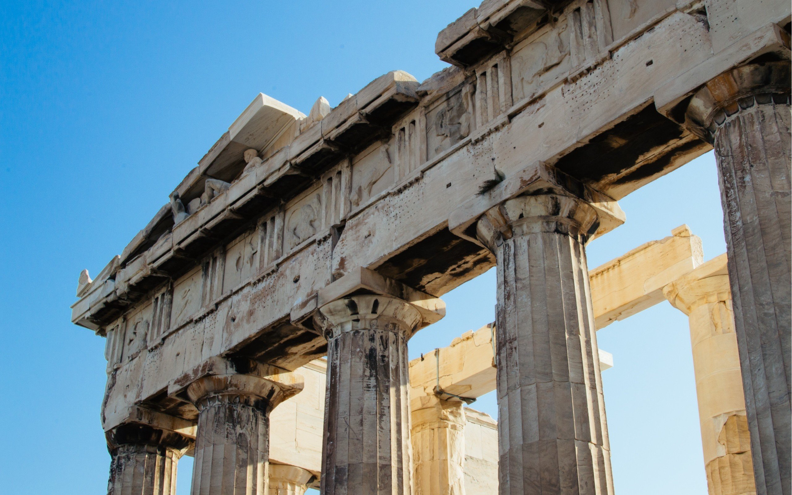 pantheons, Greece, Athens, Acropolis, Architecture, Ancient, Colonnade