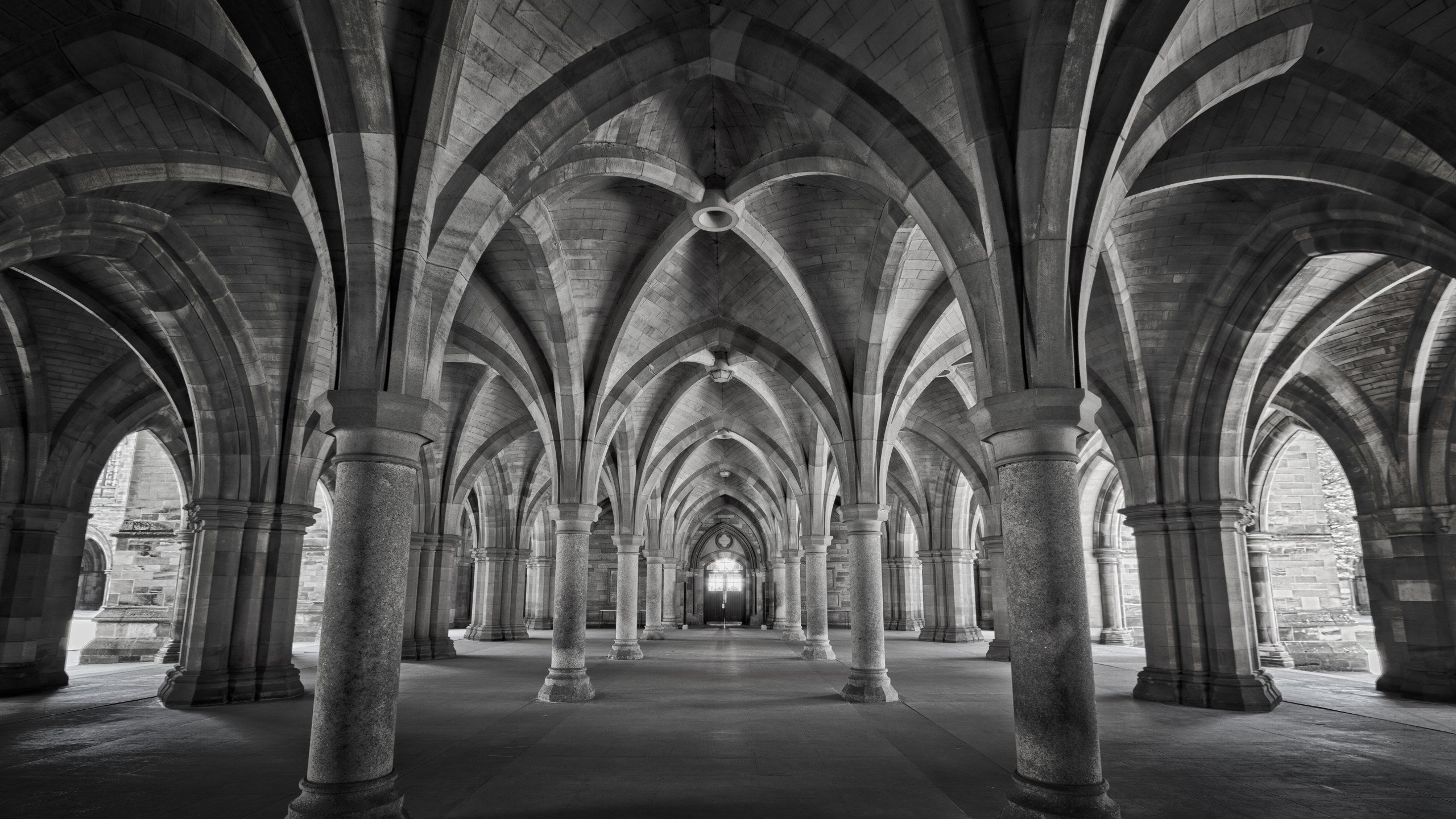 columns, University of Glasgow, Glasgow, Universities Wallpapers HD