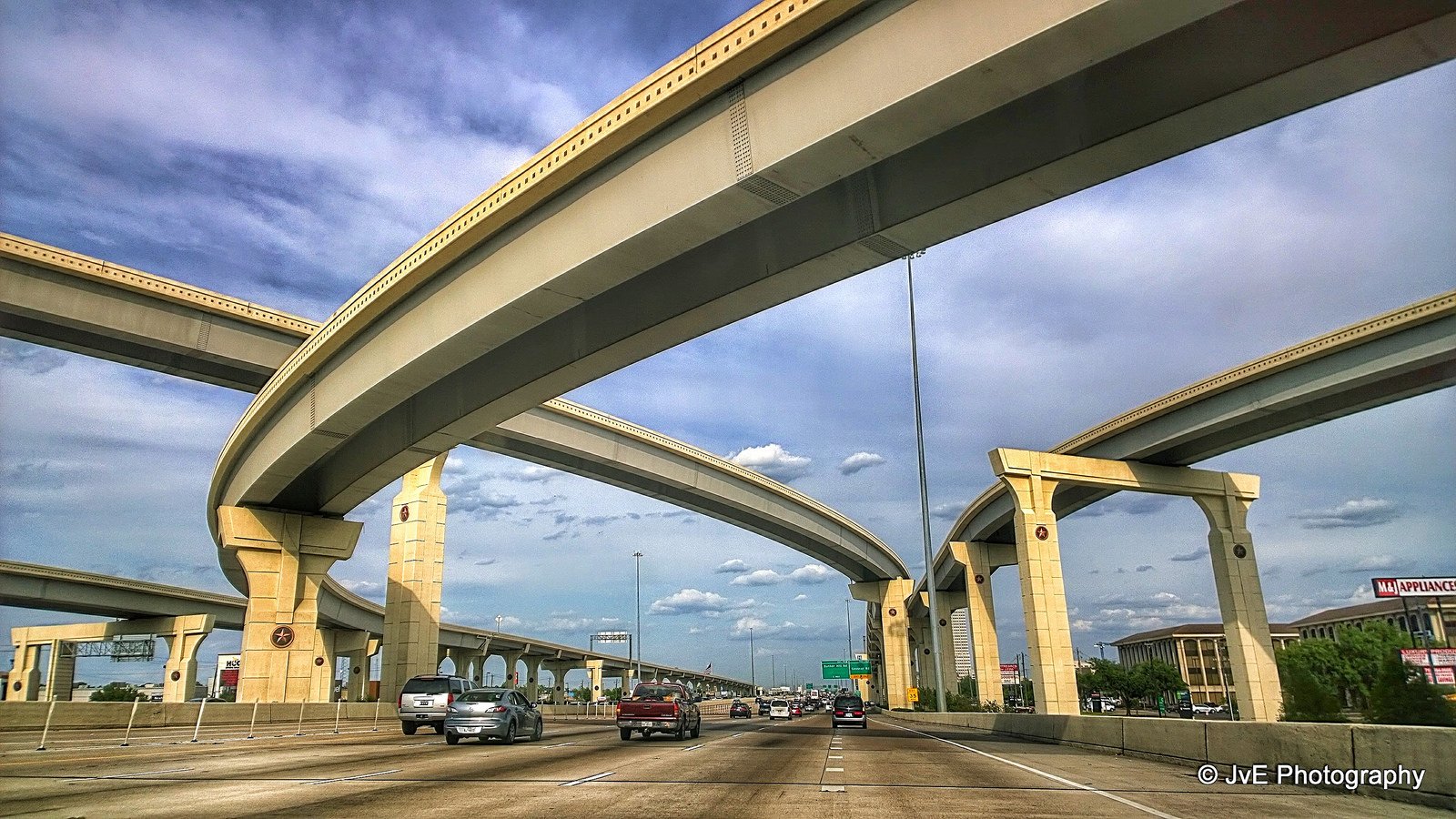 Houston Architecture Bridges Cities City Texas Night Towers