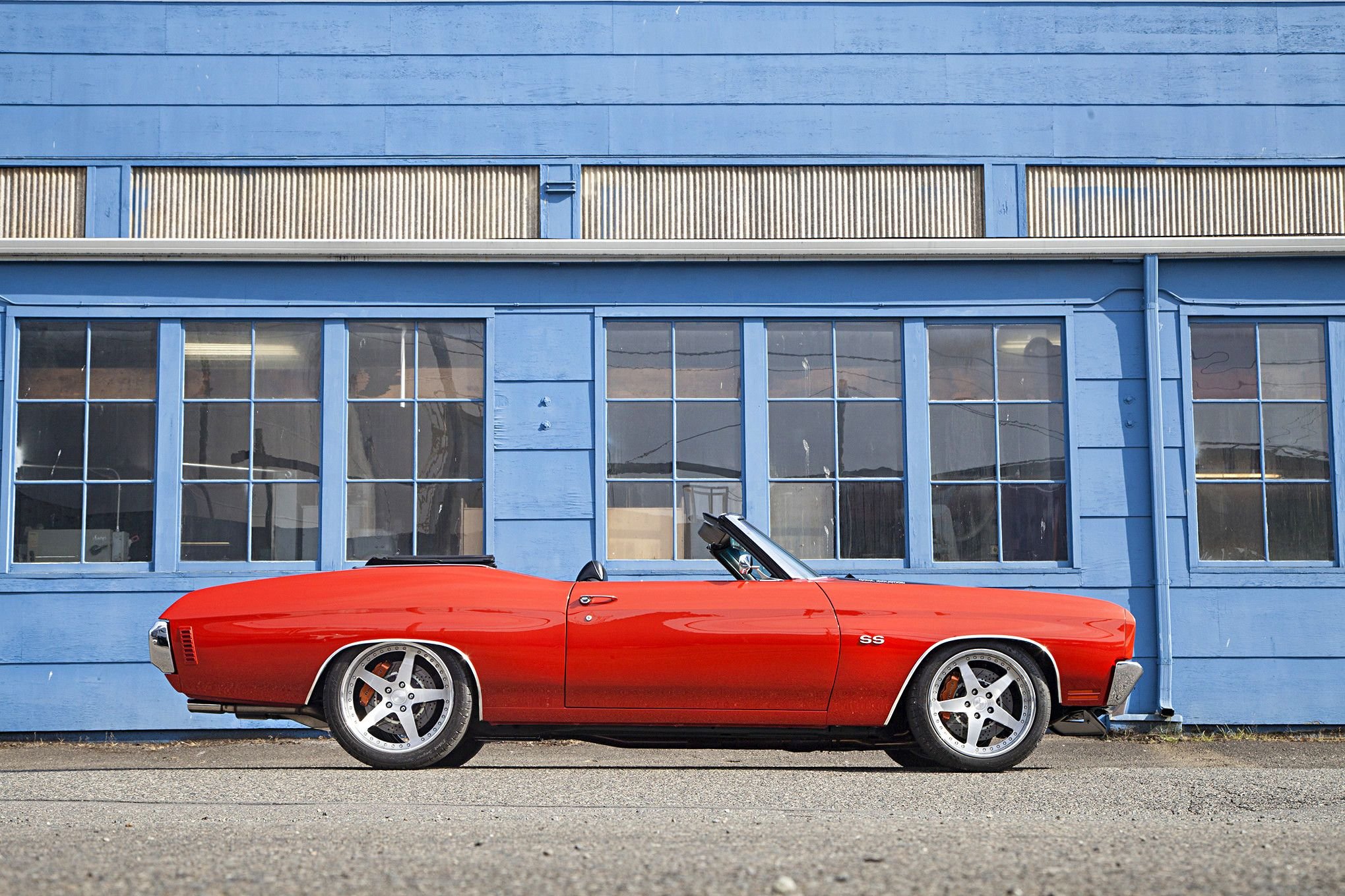 Chevrolet Chevelle Ss Convertible Red Cars Modified Wallpapers Hd Desktop And Mobile