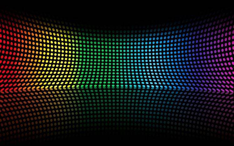 Abstract multicolor rainbows circles HD Wallpaper Desktop Background