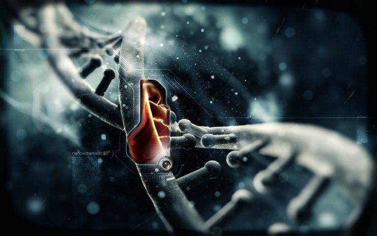 Nano DNA Abstract HD Wallpaper Desktop Background