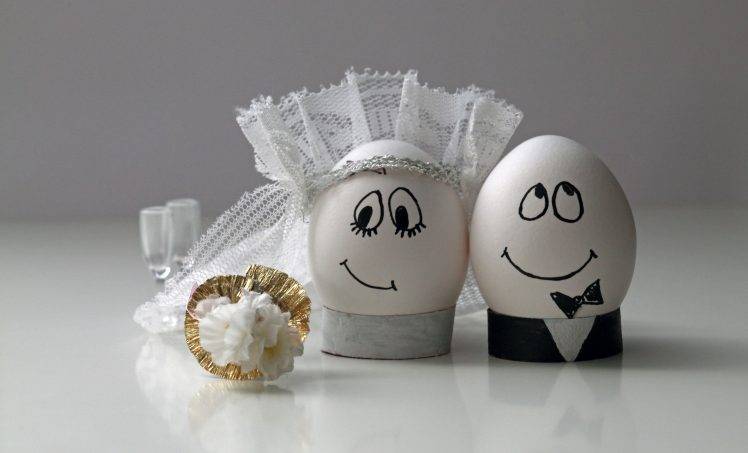 Creative Eggs Wedding HD Wallpaper Desktop Background