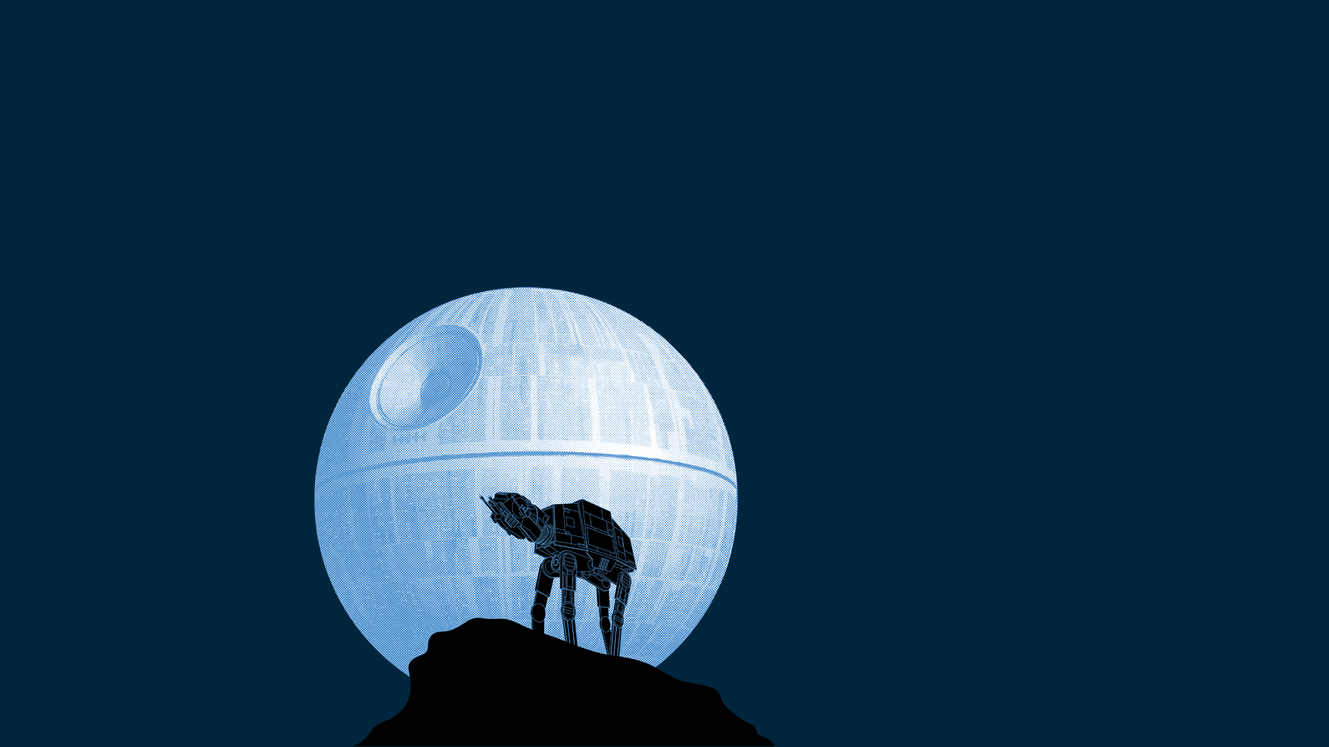 Star Wars minimalistic humor Wallpaper