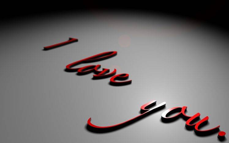 3D I Love You Text Wallpapers HD / Desktop and Mobile Backgrounds