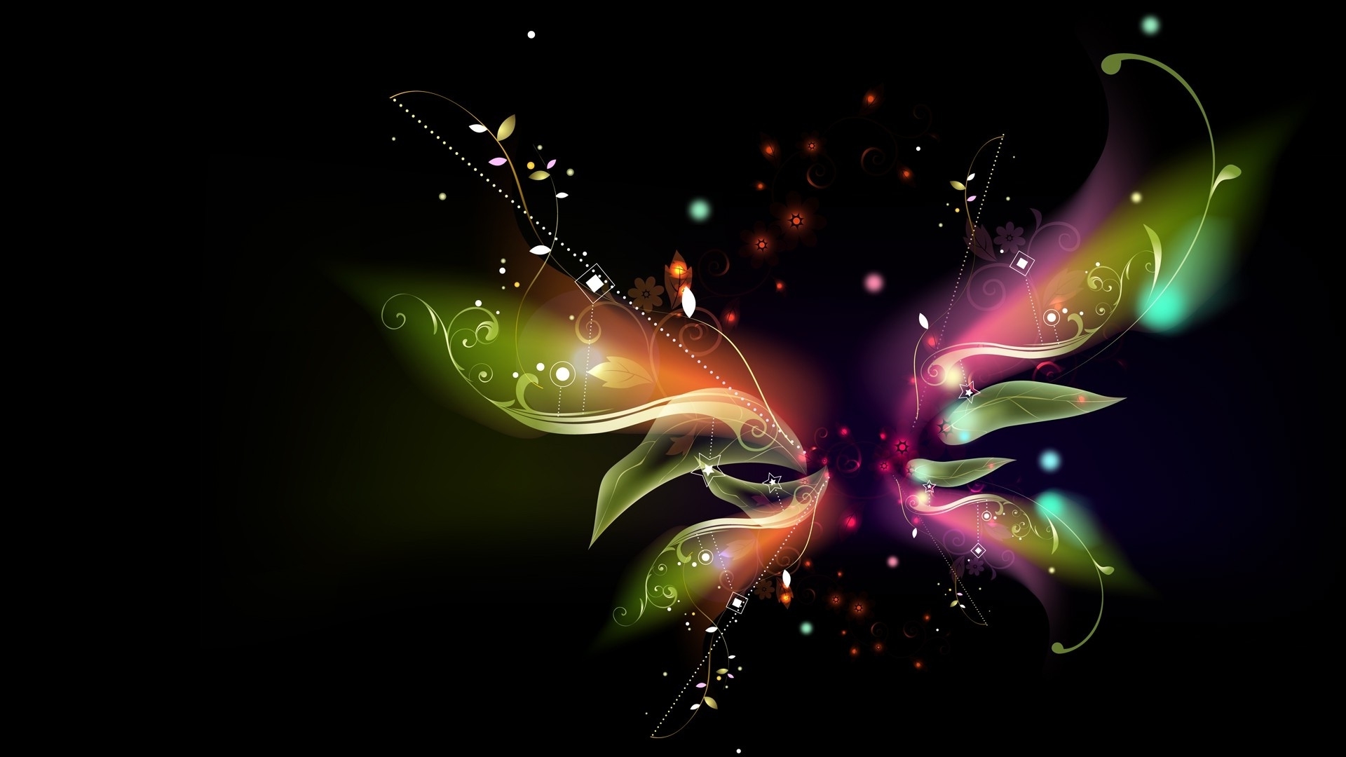 Abstract Butterfly Wings Wallpaper