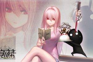 Anime Girl Reading a Book