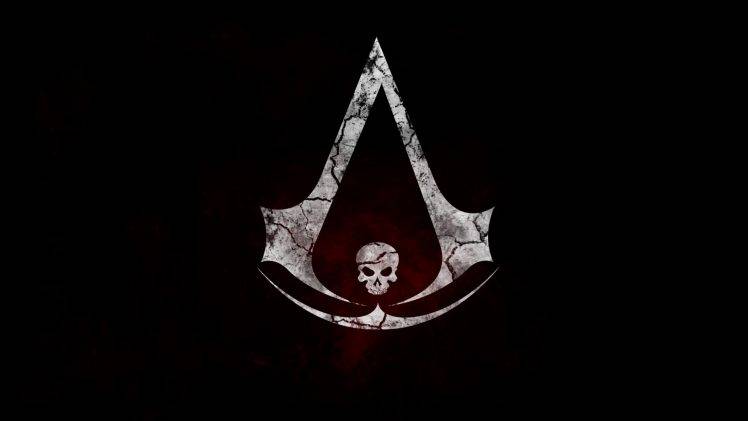 Assassin’s Creed Black Flag Logo Skull HD Wallpaper Desktop Background