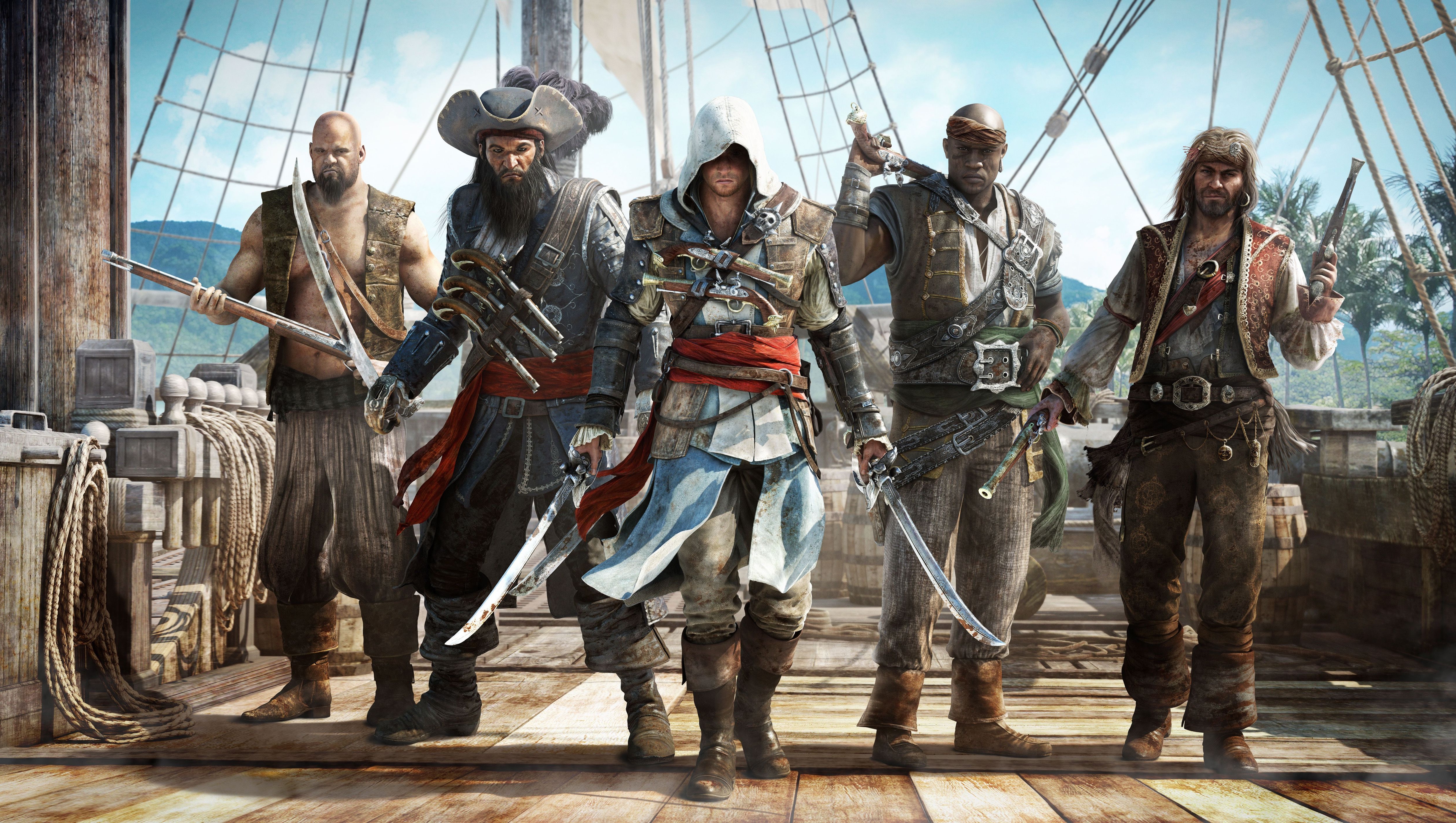 Assassins Creed With Pirates Wallpaper