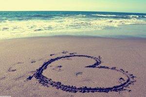 Beach Drawn Heart