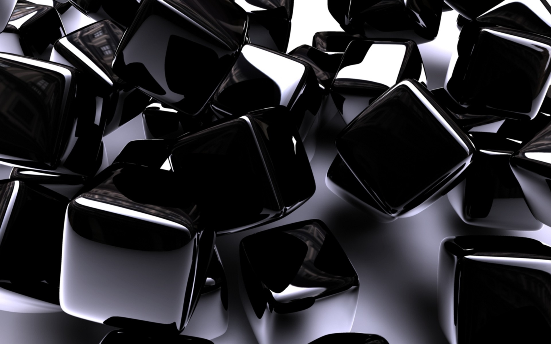 Black Sapphire Cubes Wallpaper