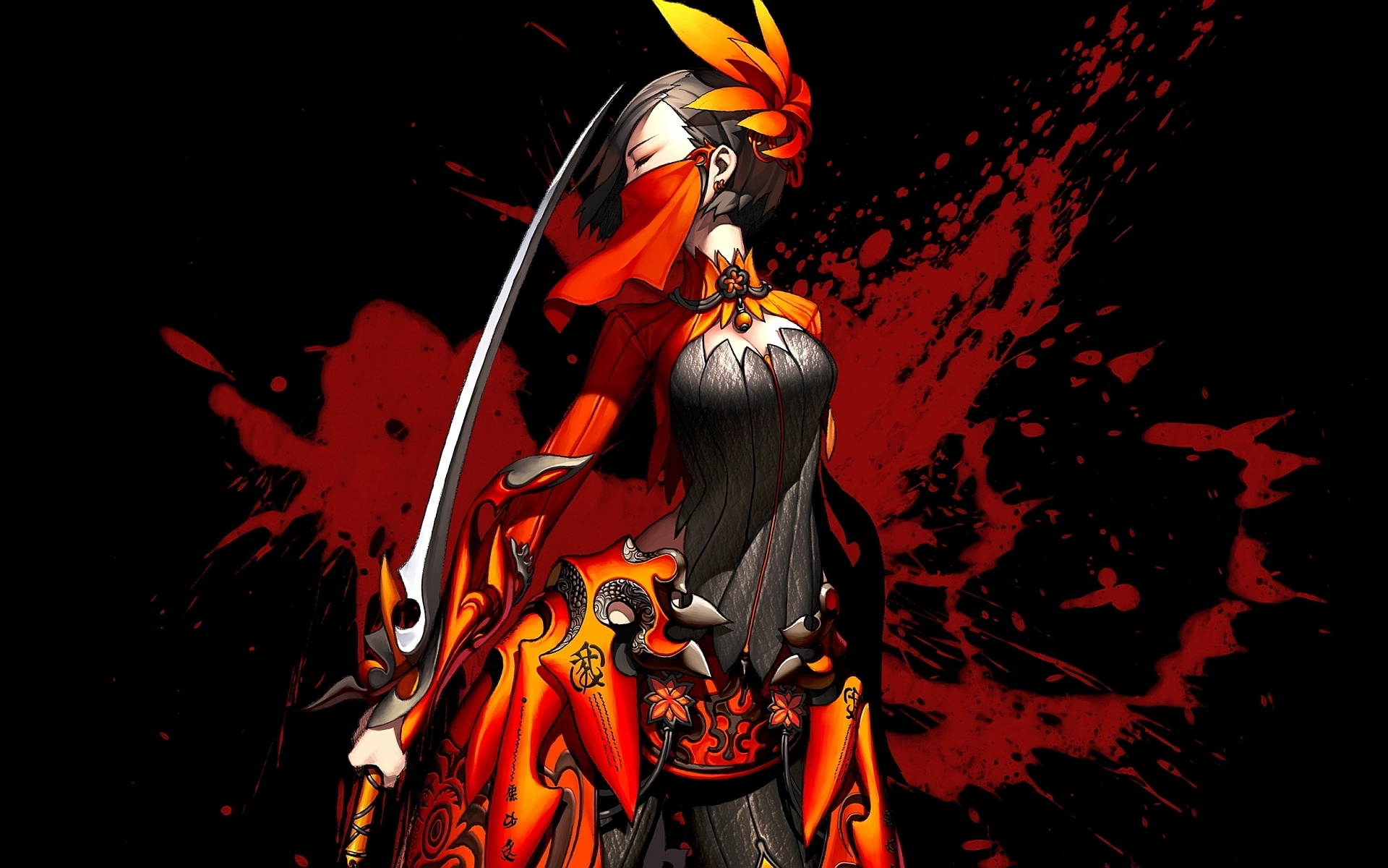 Blade and Soul Woman with Katana Wallpaper